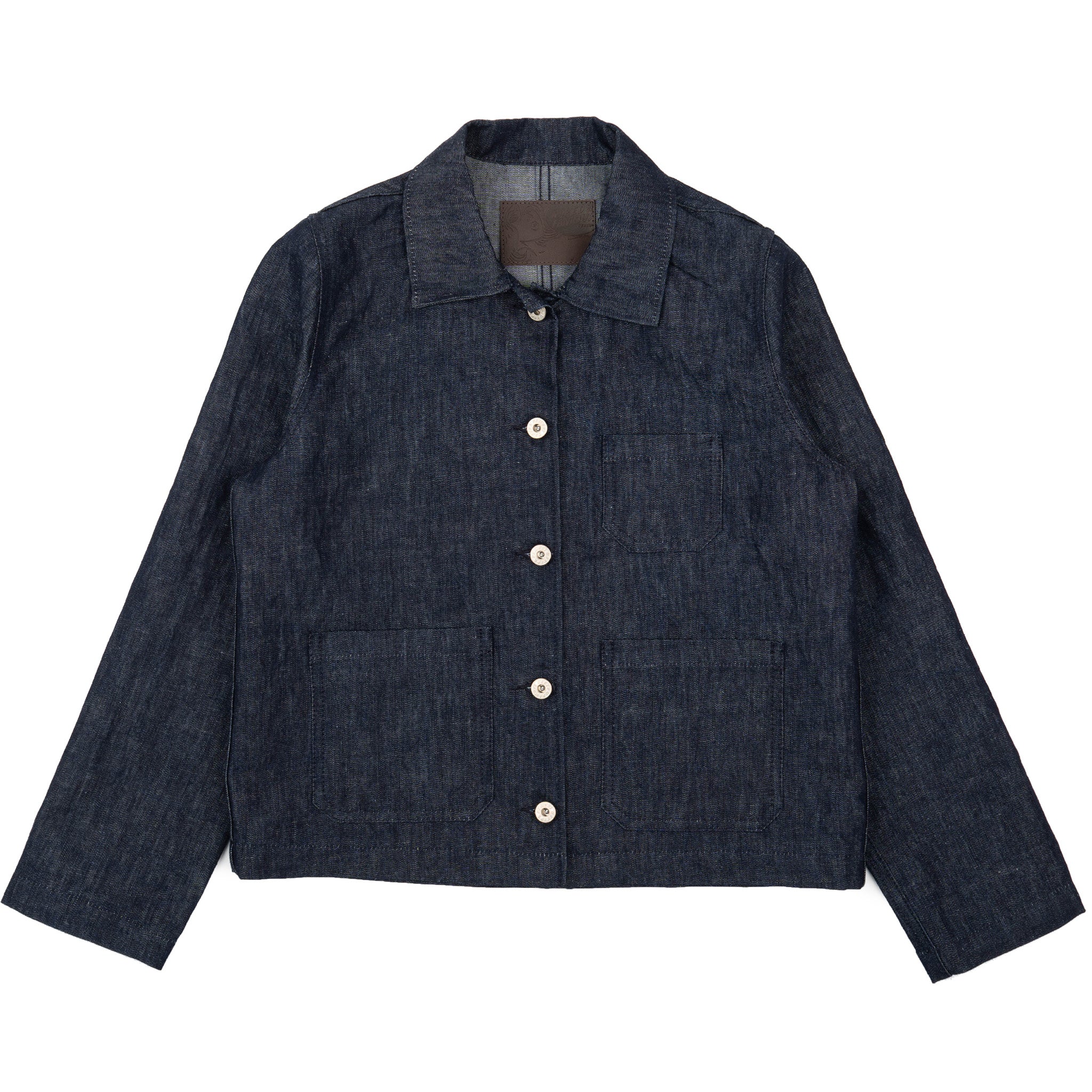 Gracie Jacket - 2x1 Dungaree Nep Denim - Mid Indigo