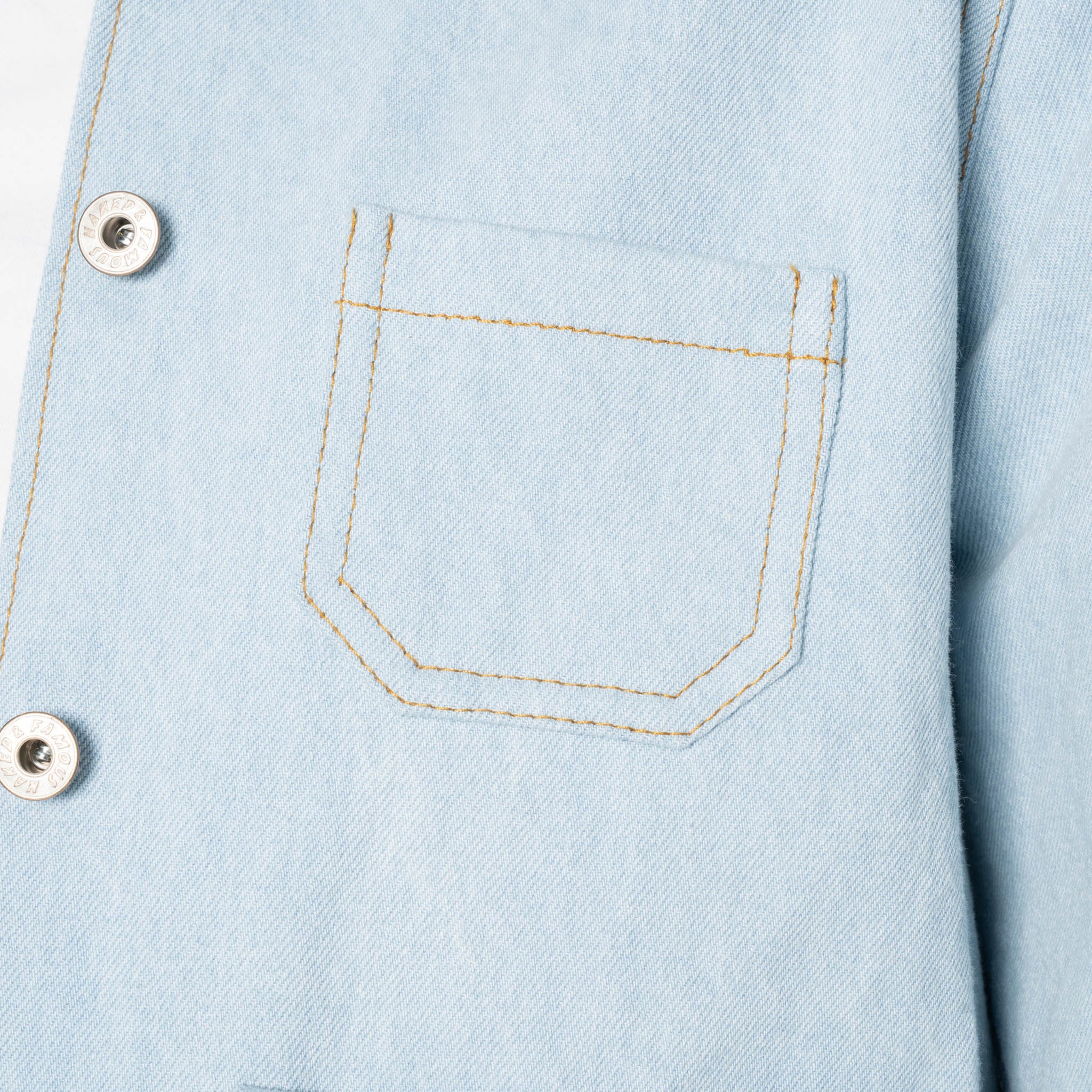 Gracie Jacket - Secret Agent - Bleach Blue by Naked & Famous Denim