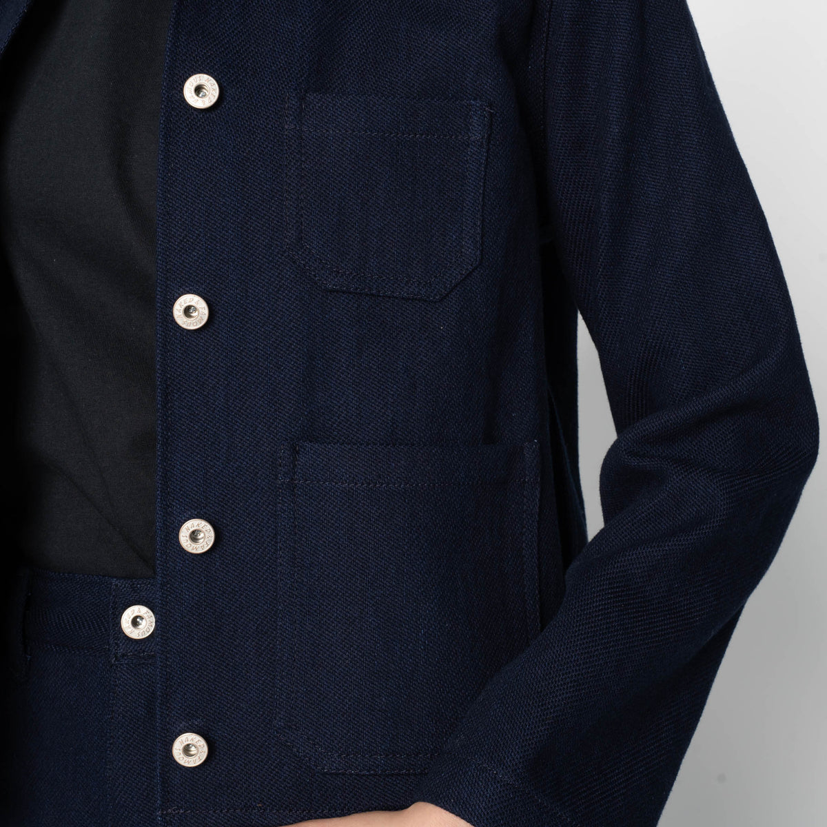 Gracie Jacket - Maekake Dobby - Indigo
