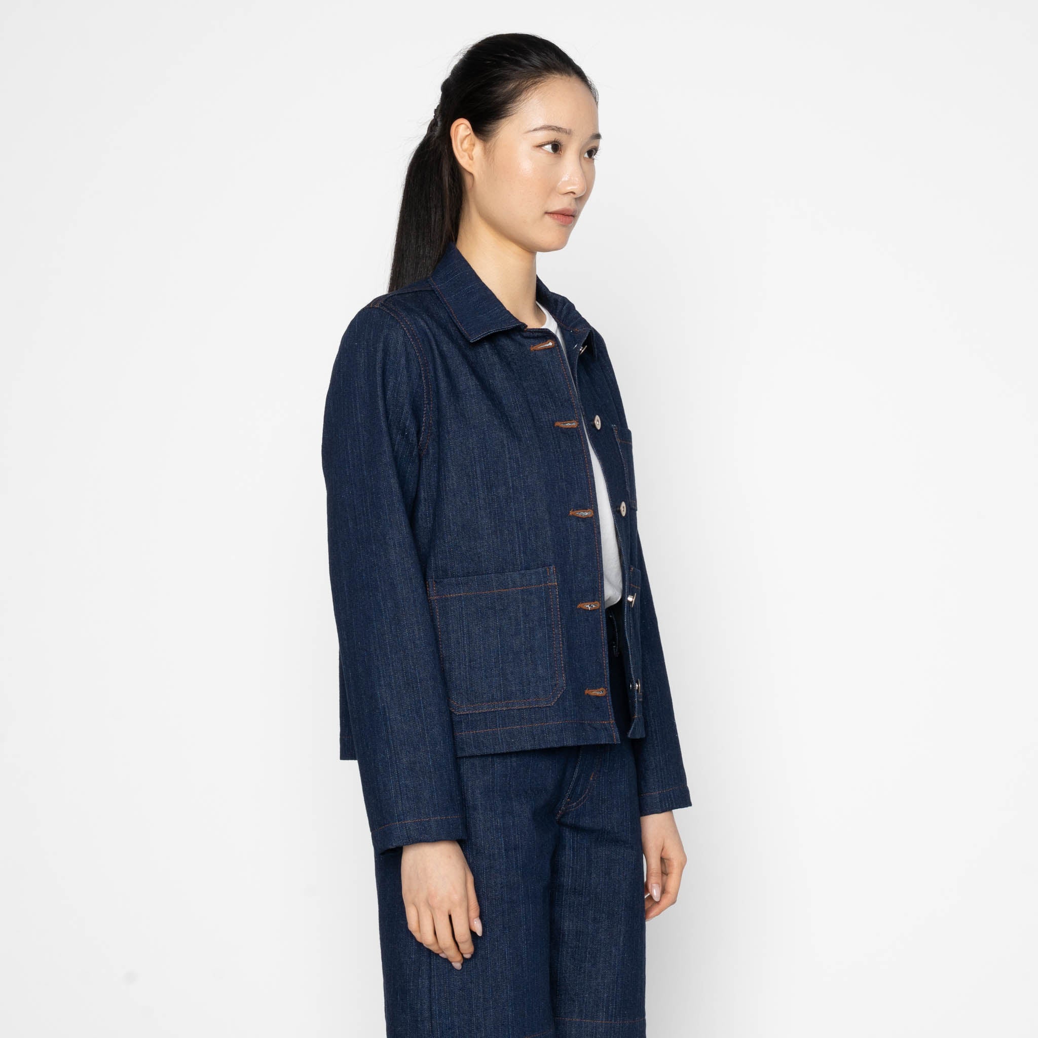 Gracie Jacket - Black Lightweight Denim - Black