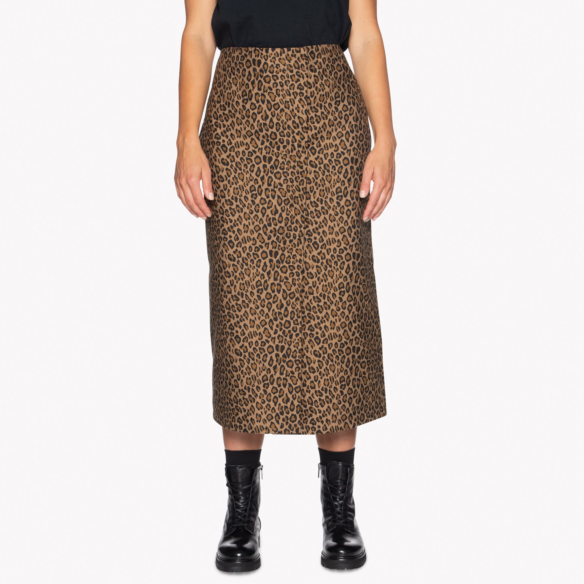 Wrap Skirt - Leopard Print by Naked & Famous Denim