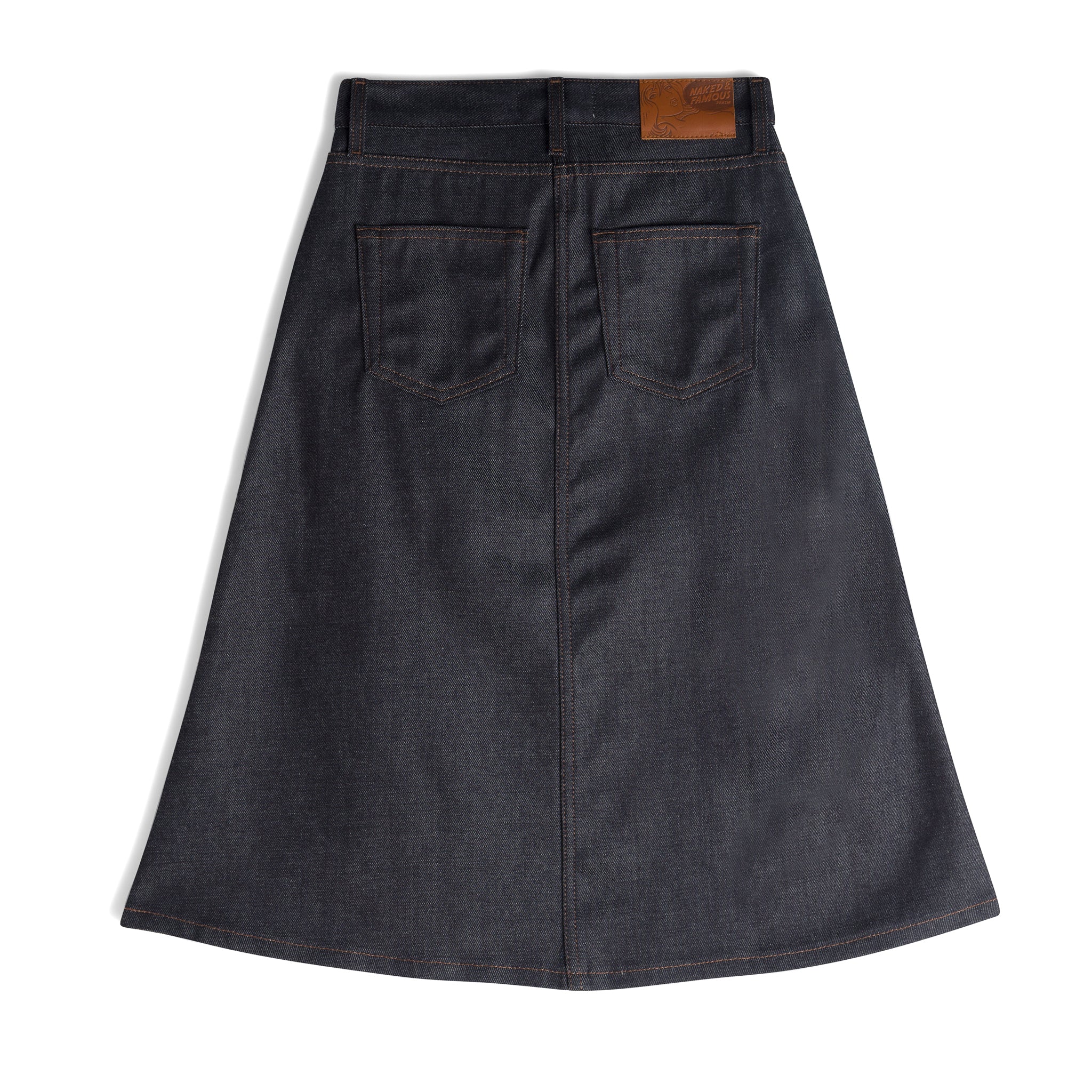 Women's - Denim Skirt - Dark Indigo by Naked & Famous Denim