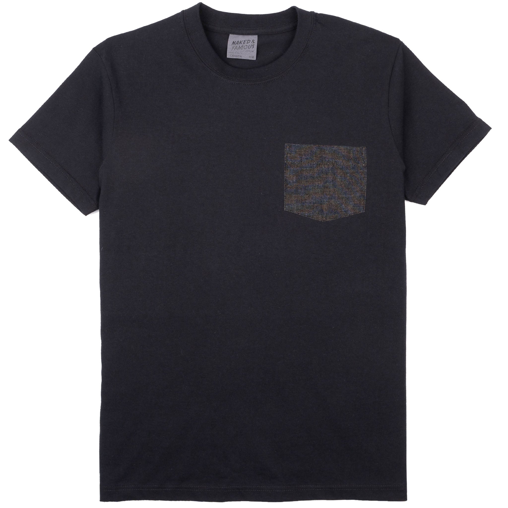 Pocket Tee - Black - Black Lightweight Denim - Black