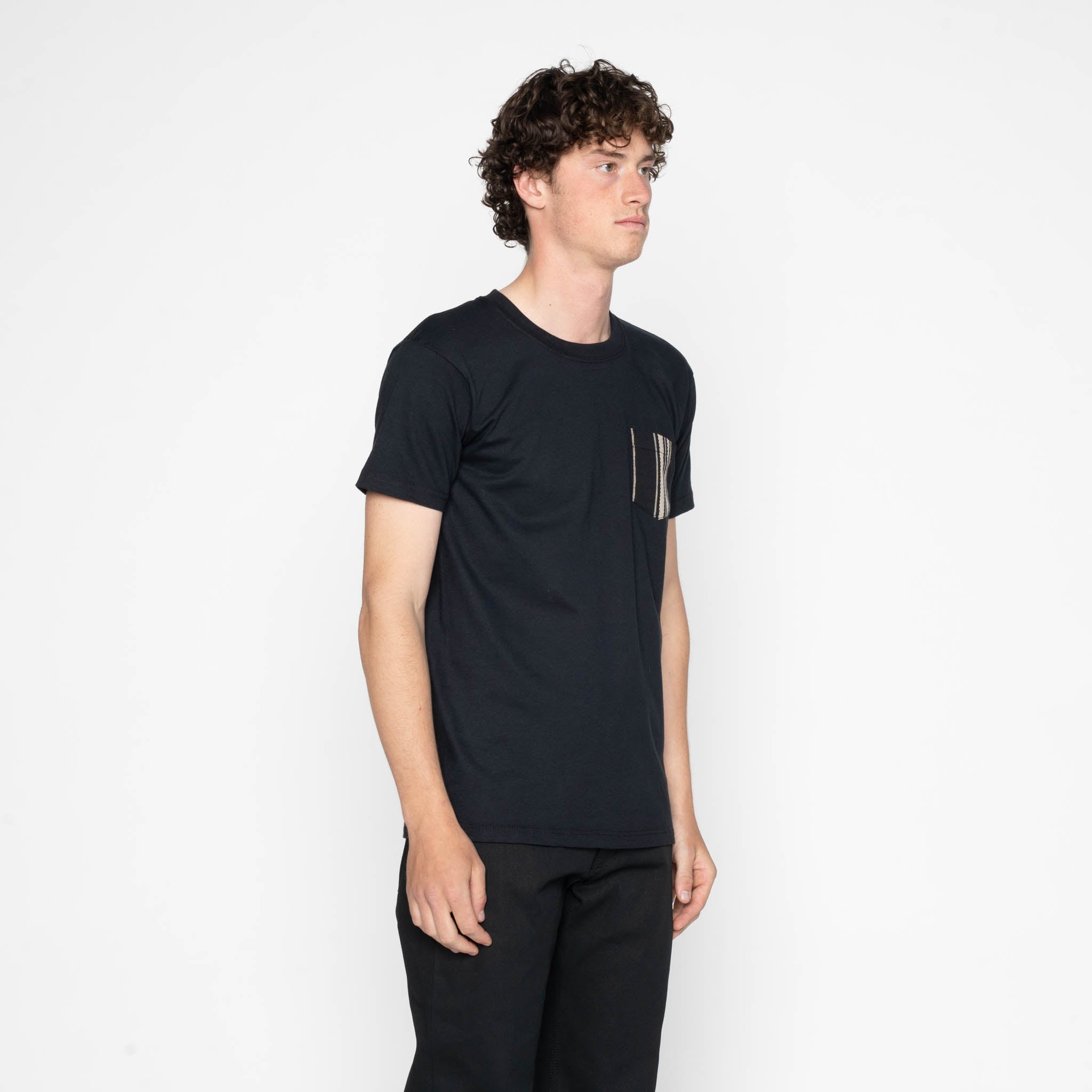 Pocket Tee - Black + Dobby Bands - Black by Naked & Famous Denim