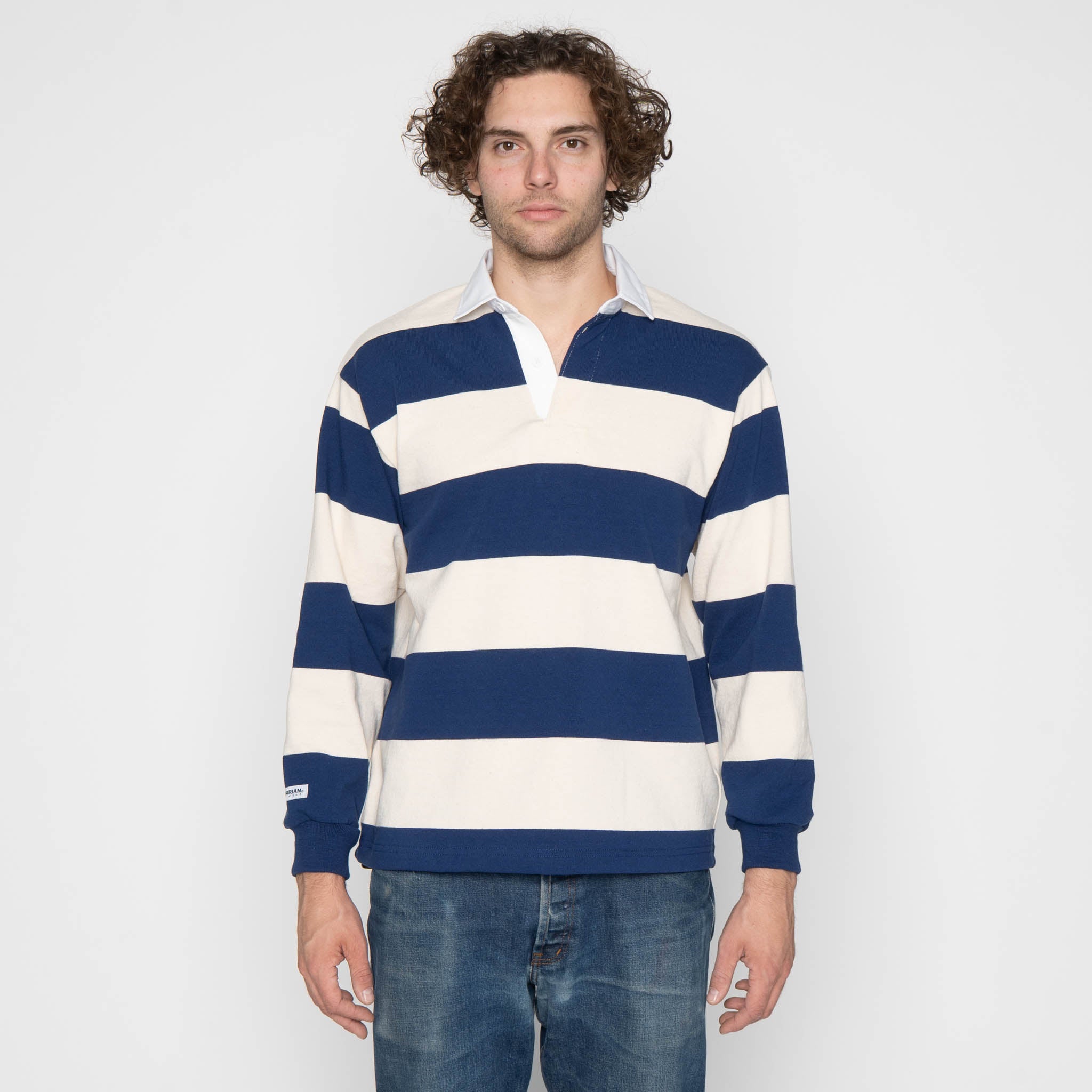 Classic Rugby Jersey - Ivory/Navy