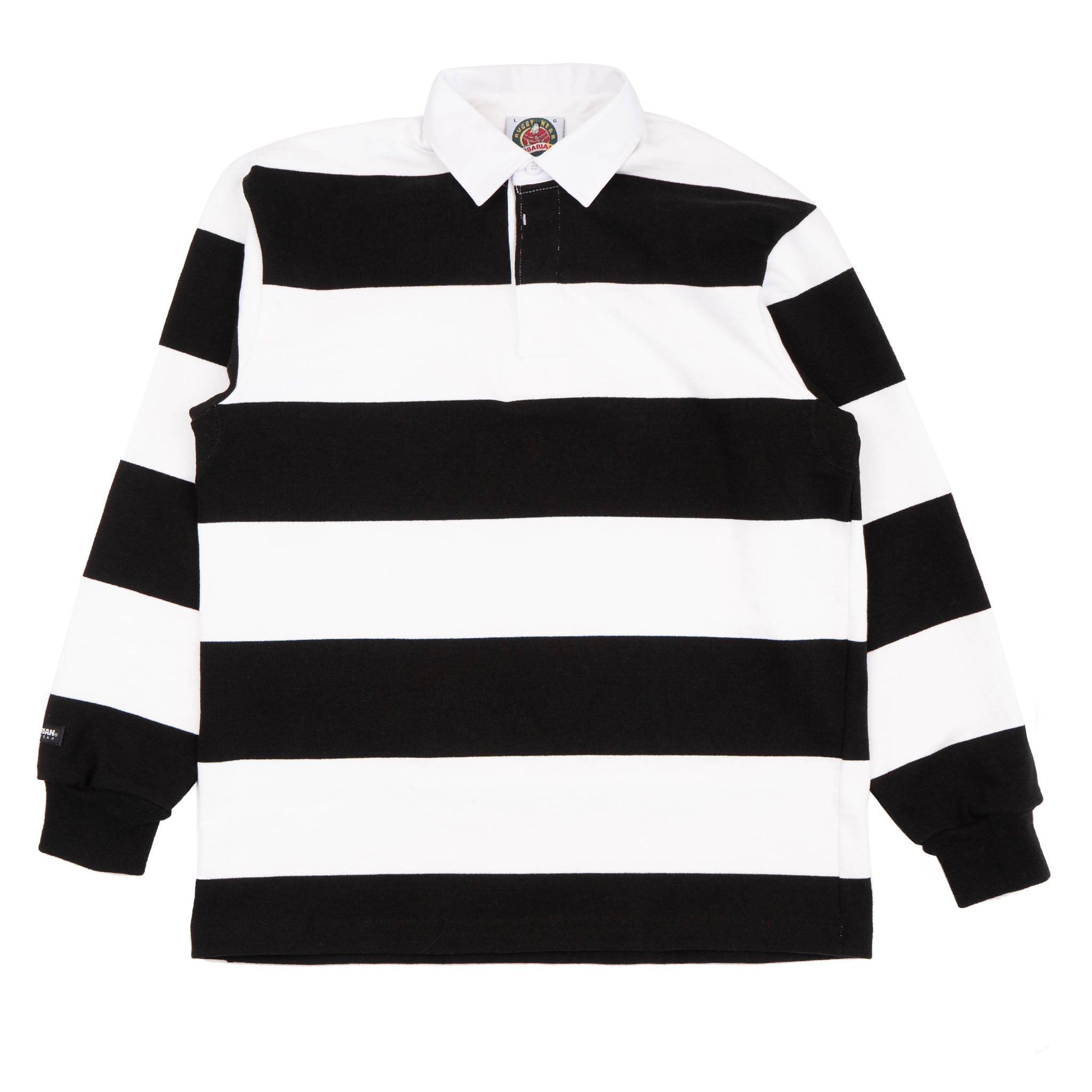 Classic 4 Inch Rugby - White/Black