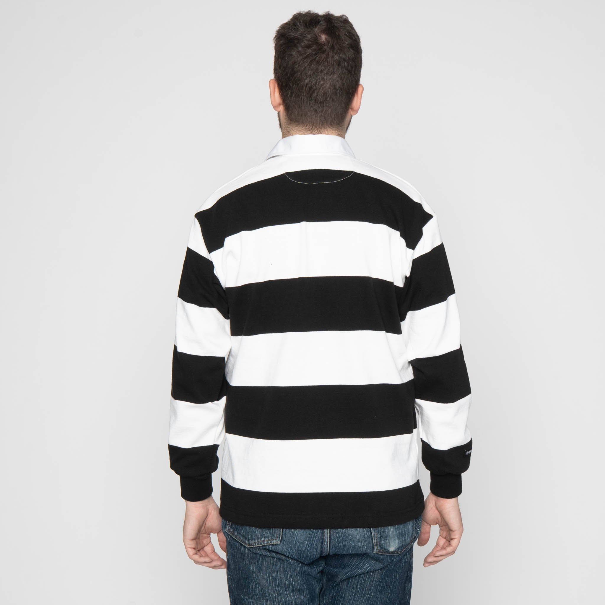 Classic 4 Inch Rugby - White/Black