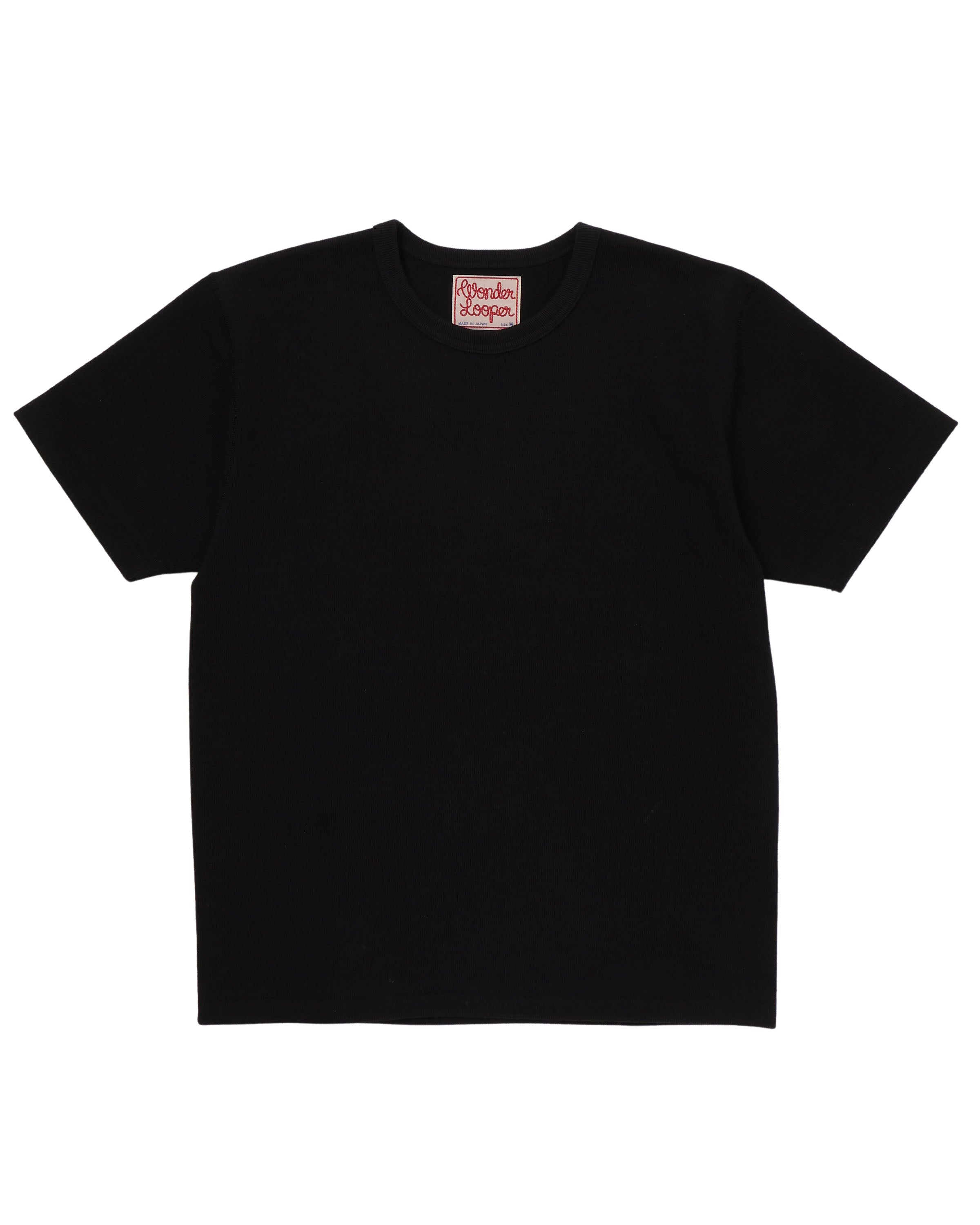 Crewneck T-shirt - Triple Heavyweight Tsuriami - Black by Wonder Looper