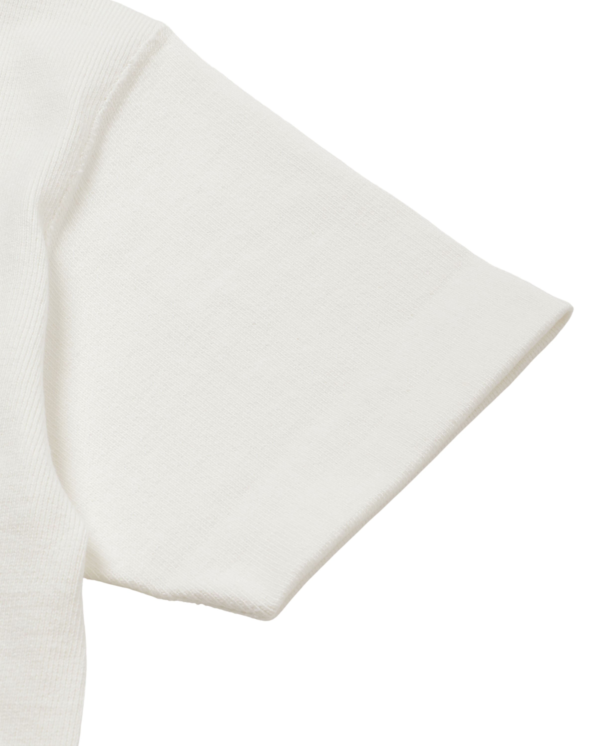 Crewneck T-shirt - Triple Heavyweight Tsuriami - White by Wonder Looper