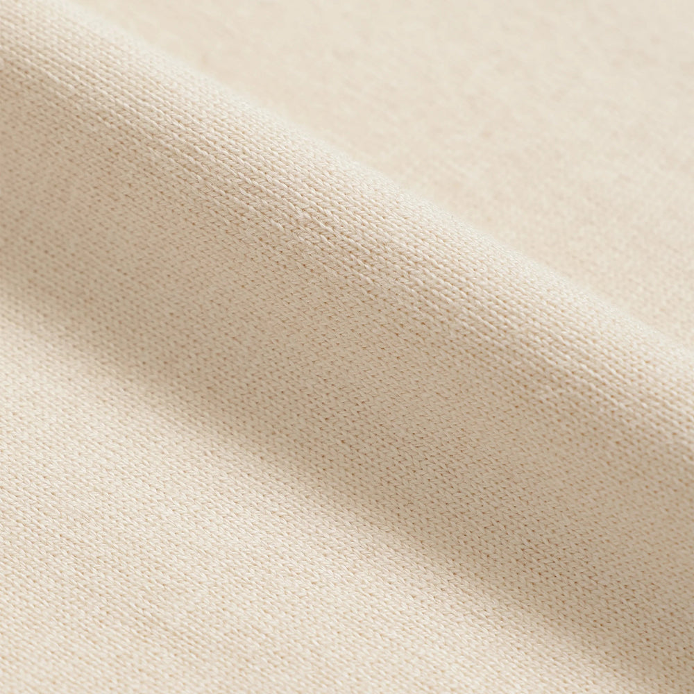 Crewneck T-shirt - Ultimate Pima Tsuriami - Ecru by Wonder Looper