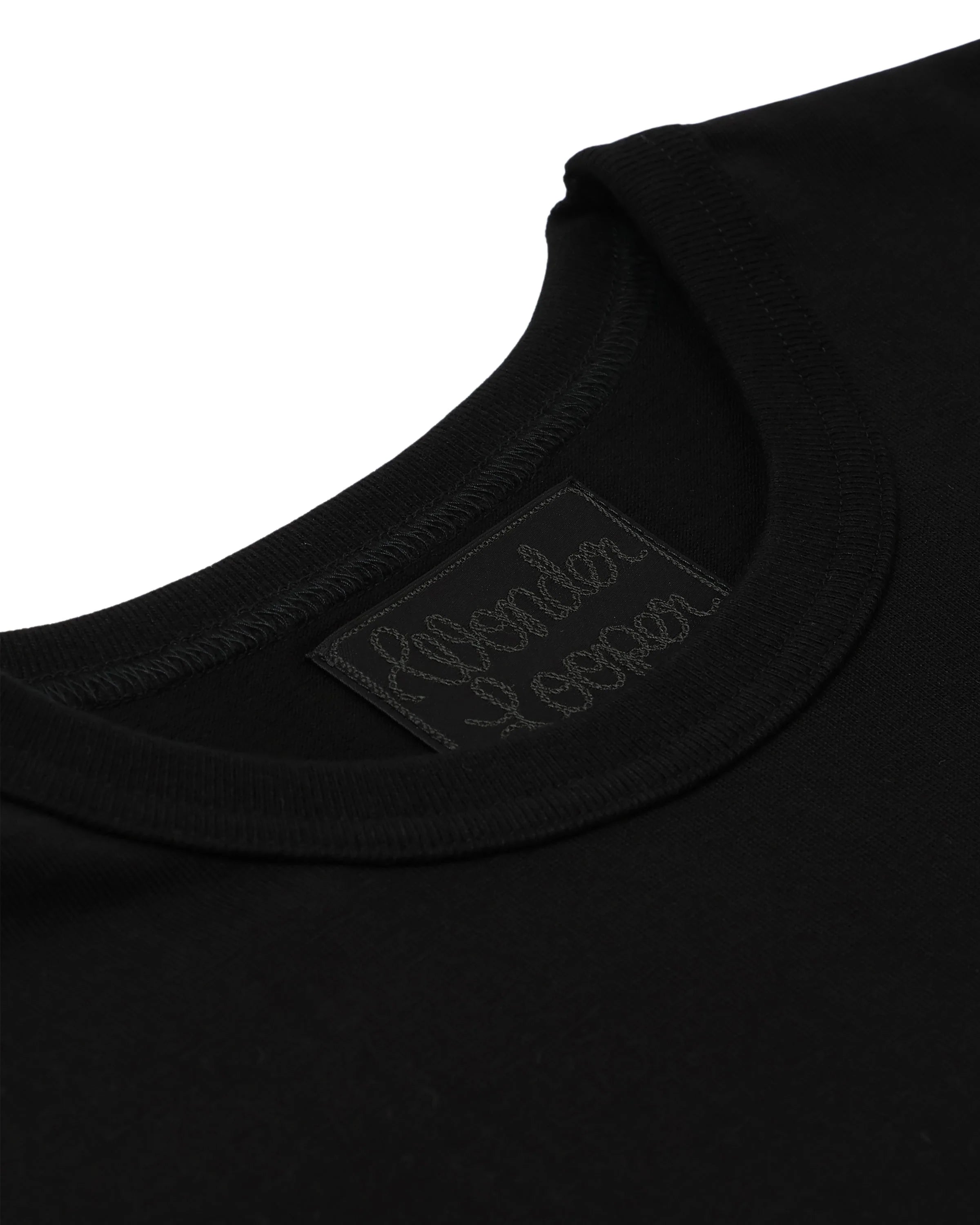 Crewneck T-shirt - Ultimate Pima Tsuriami - Black by Wonder Looper