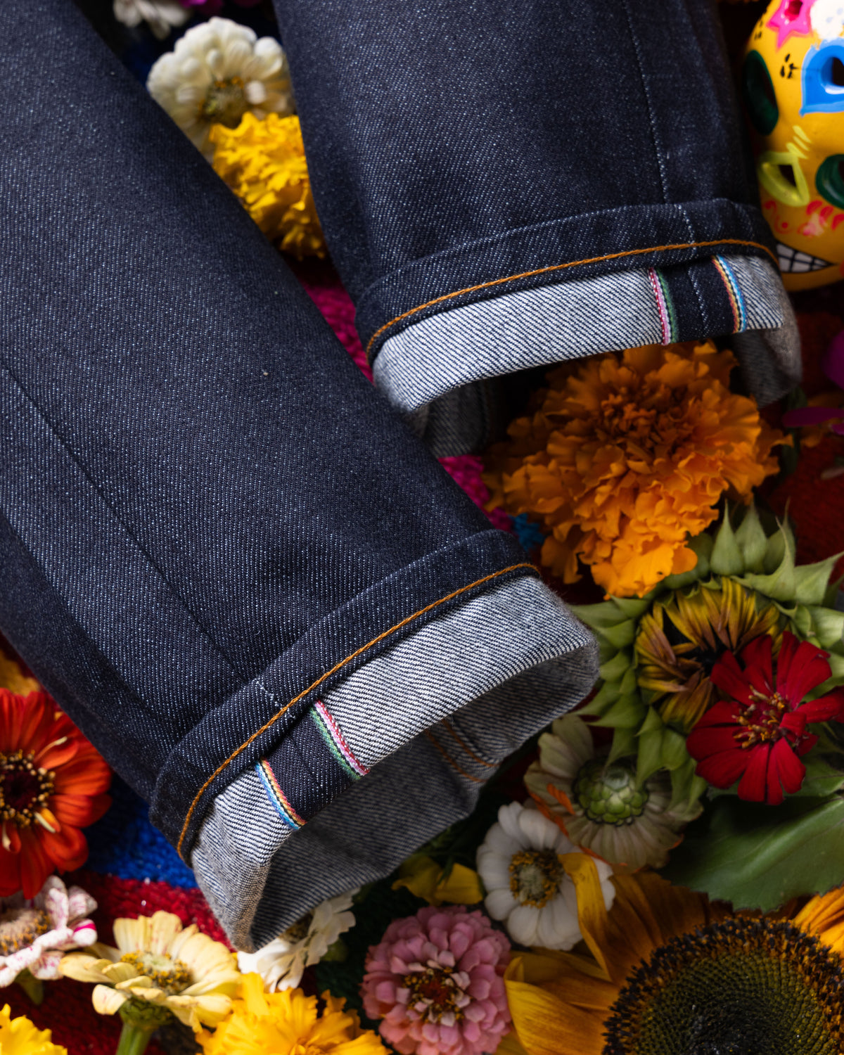 Día De Los Muertos Selvedge - Bat 🦇
