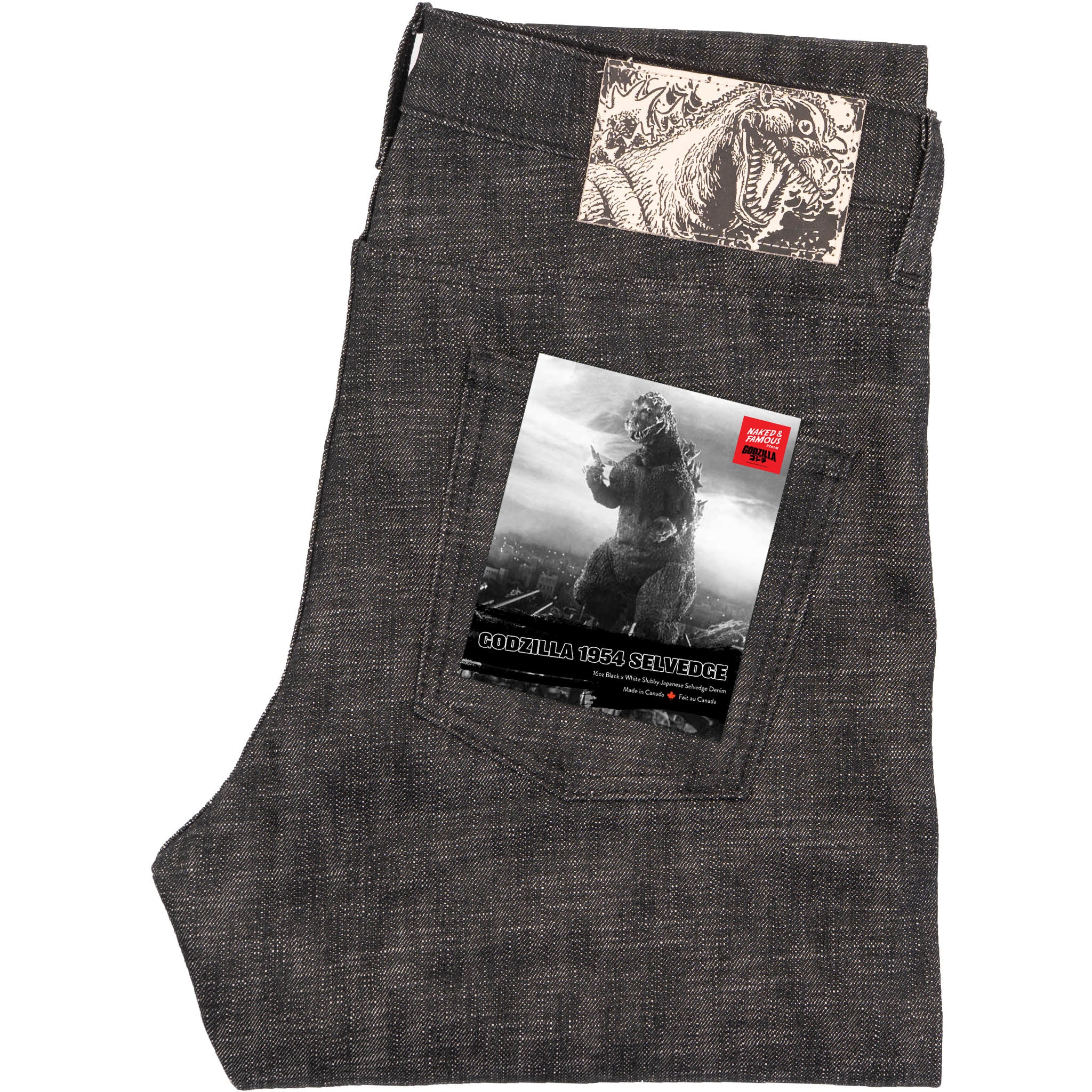 Super Guy - 1954 Godzilla Selvedge - Black