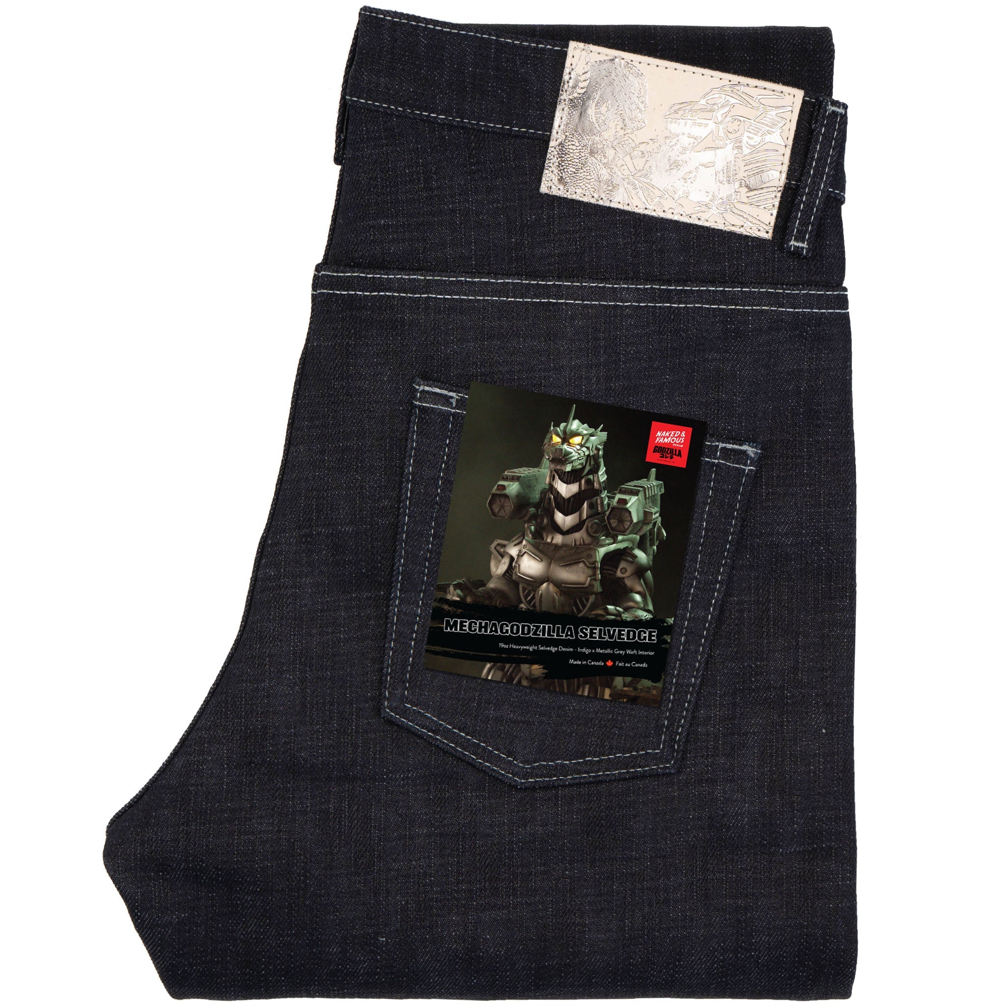 GIGI コラボ Mechagodzilla Selvedge – 19oz Denim Inspired by the 1974 Icon
