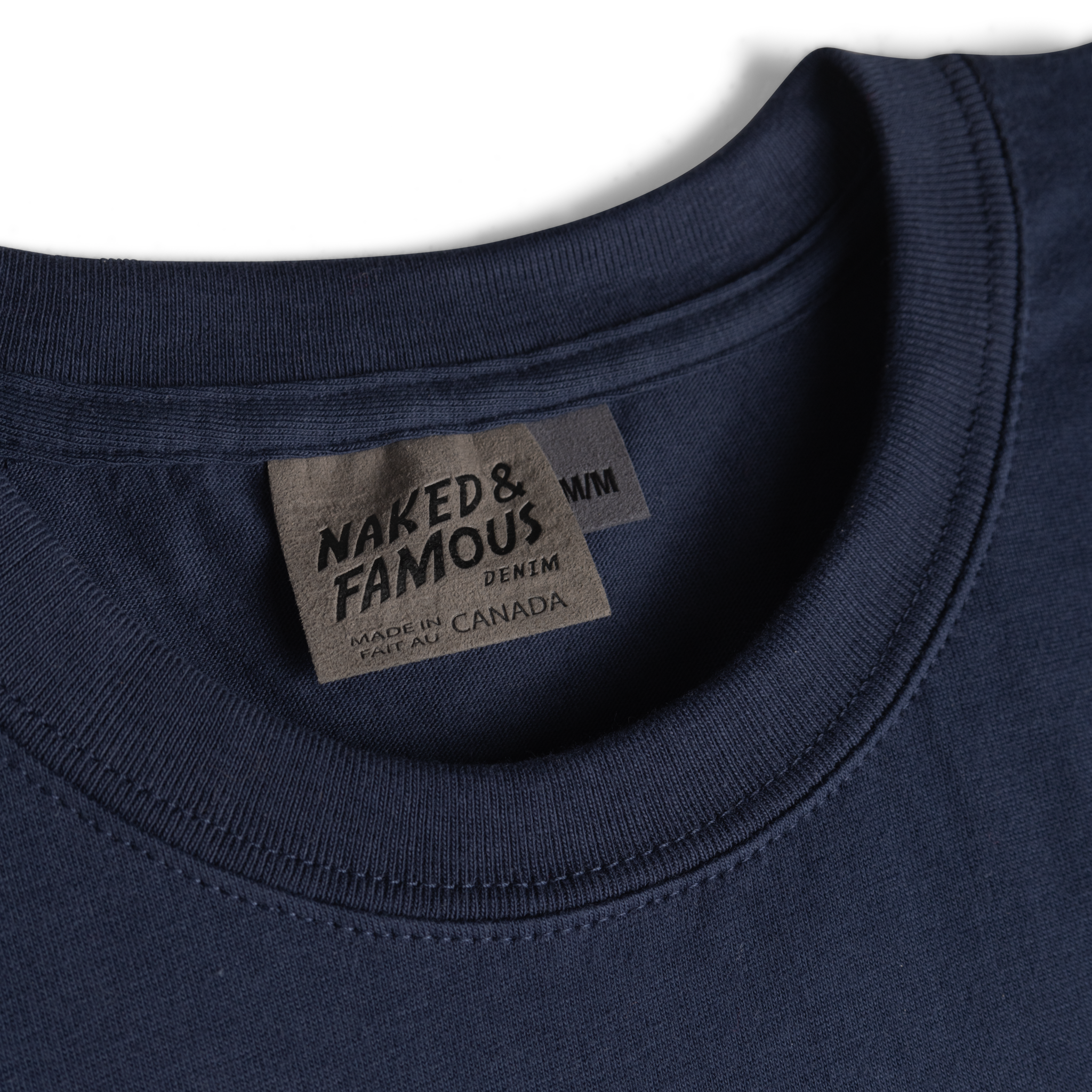 Pocket Tee - Navy - Botanical Print - Navy by Naked & Famous Denim