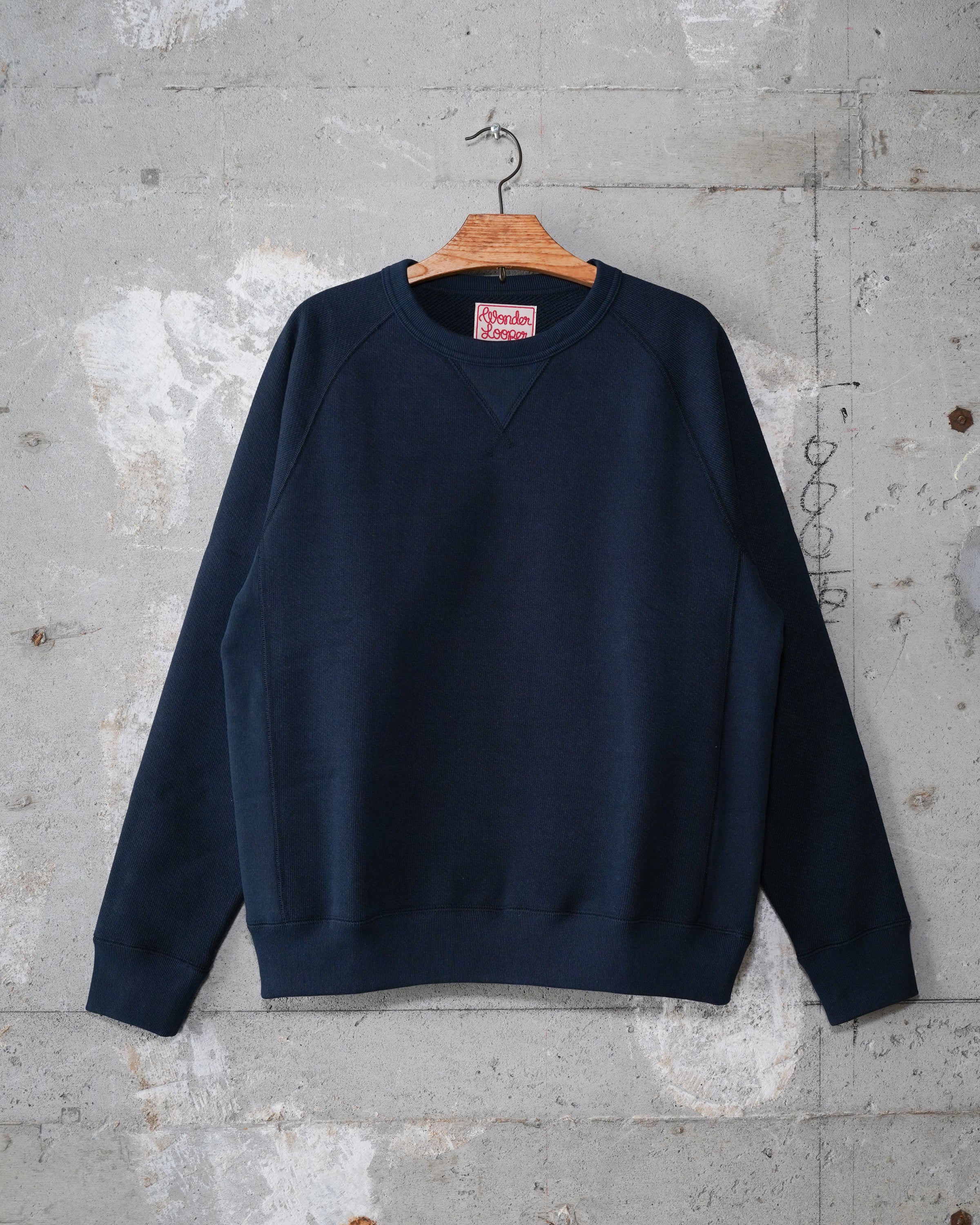 Pullover Crewneck - 701gsm Double Heavyweight French Terry - Navy