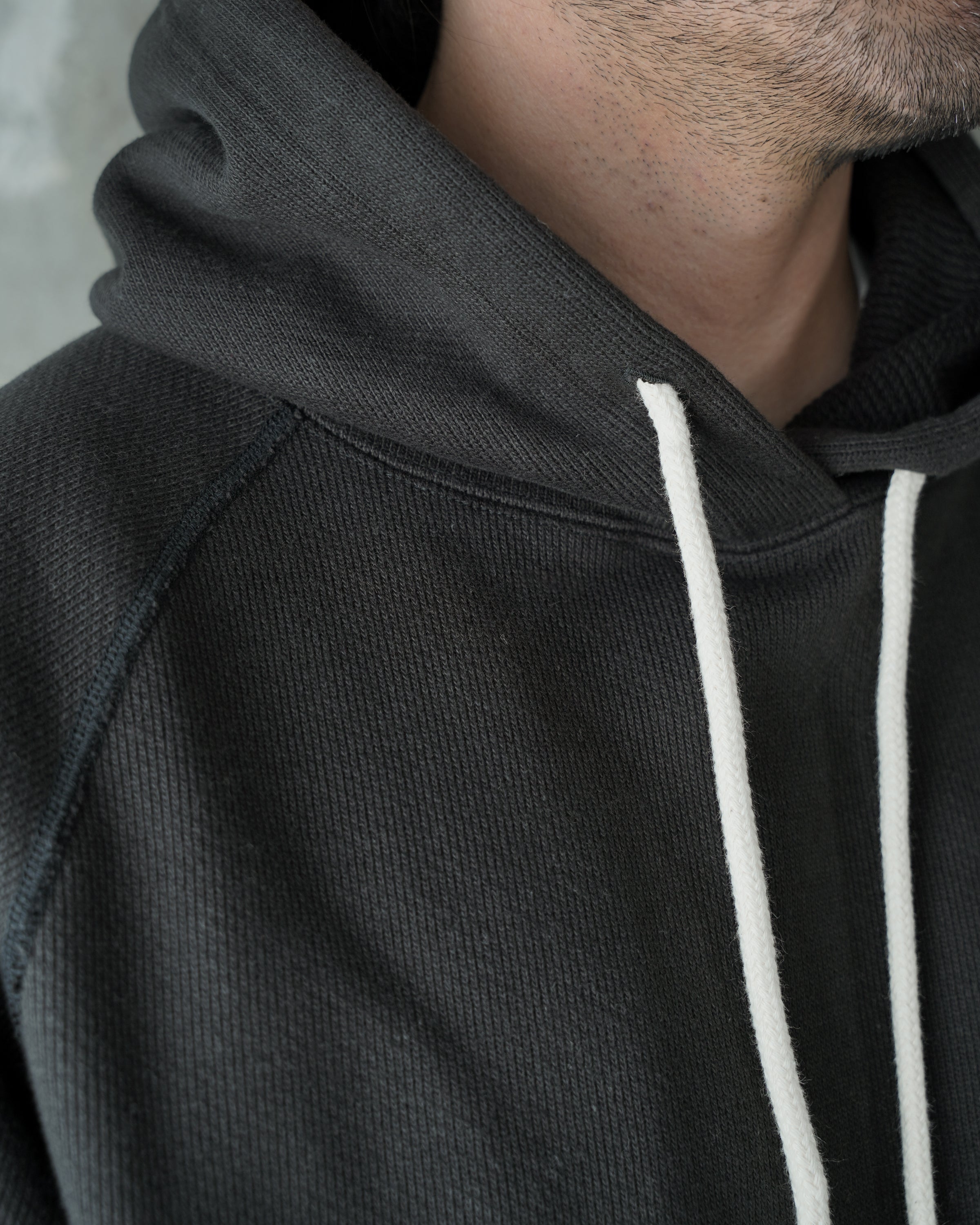 Pullover Hoodie - 876gsm Double Heavyweight French Terry - Sumi Black by Wonder Looper