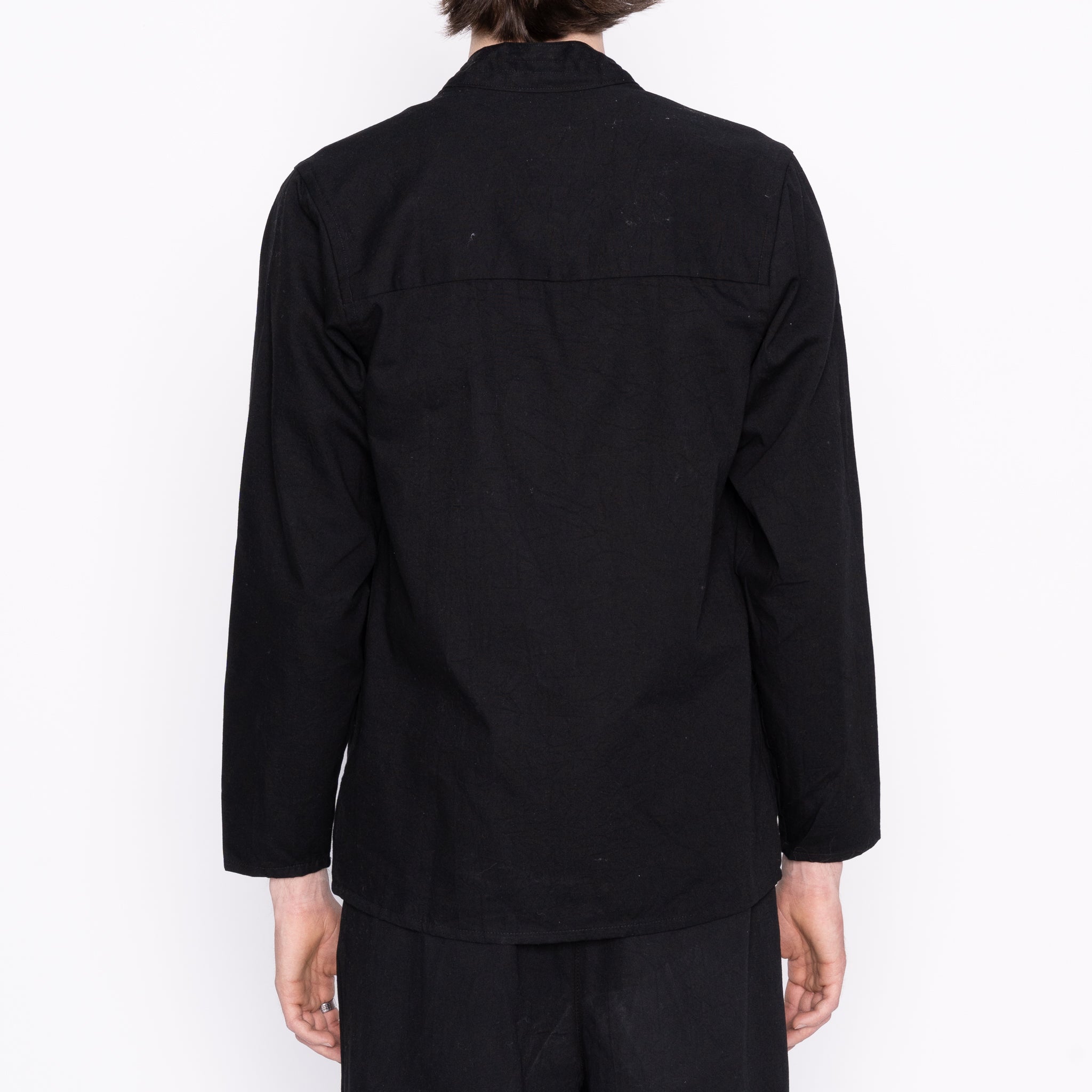 Kimono Shirt - Black Rinsed Oxford + Black Japanese Festival | Naked & Famous Denim
