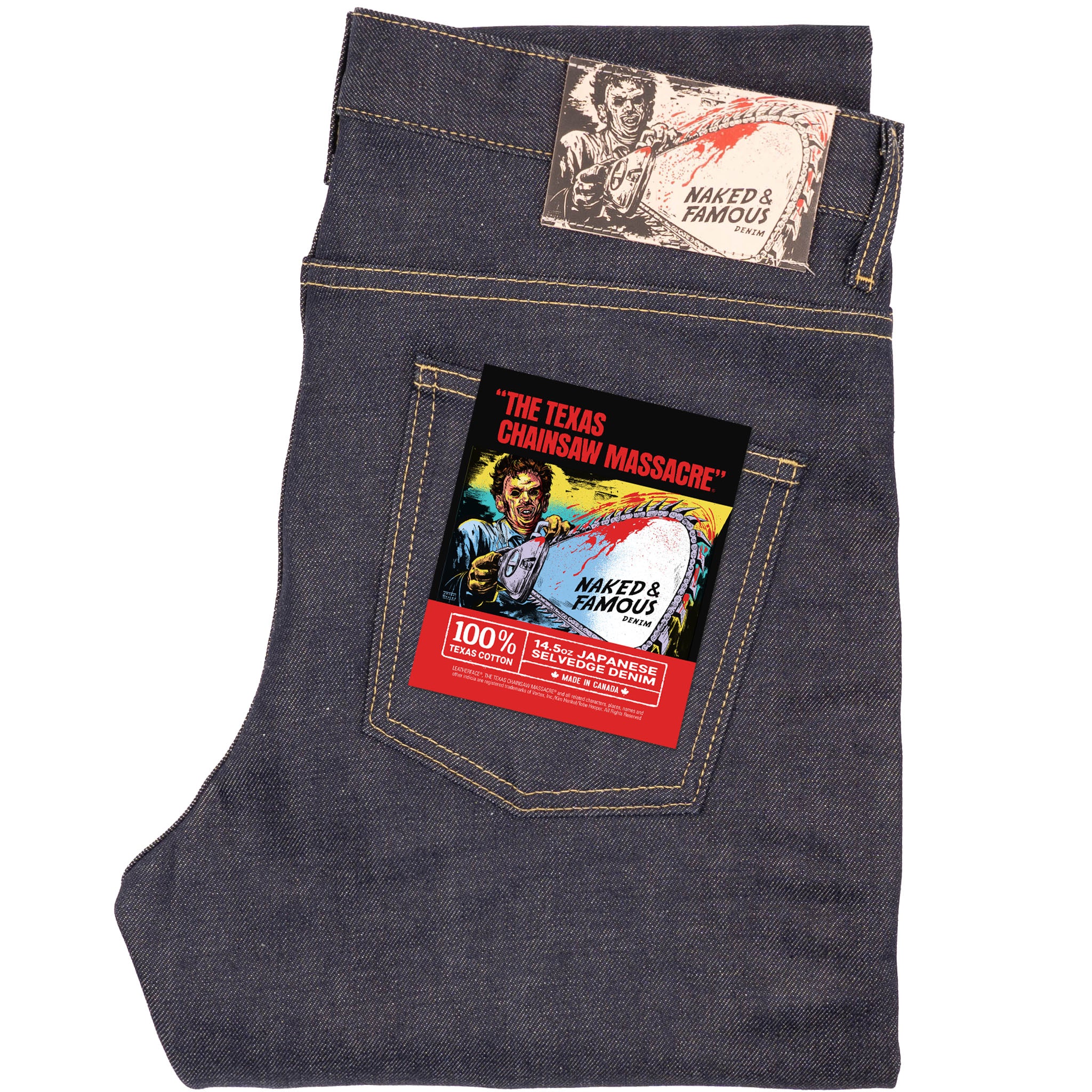Super Guy - Texas Chainsaw Massacre "Leather Face" Selvedge - Indigo