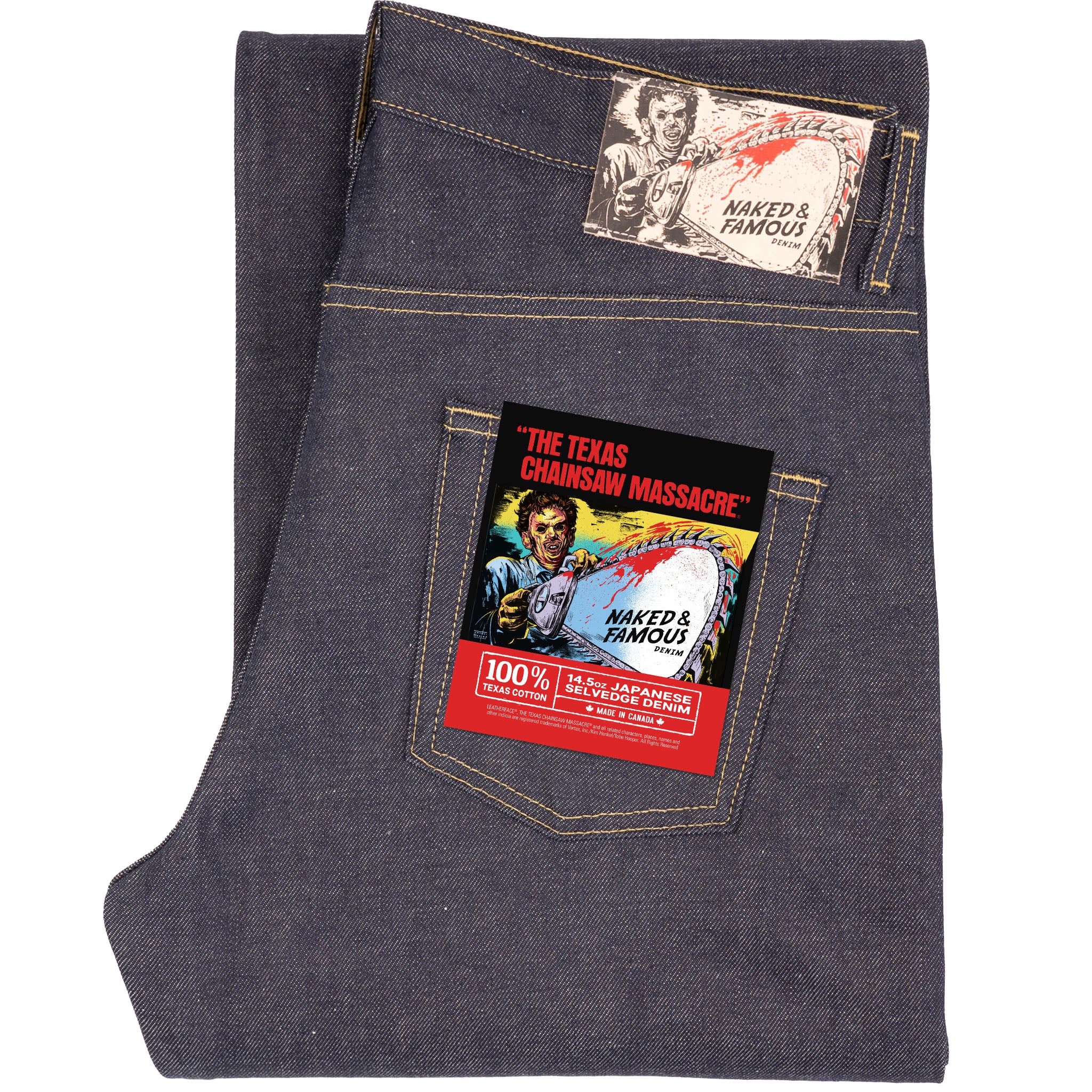 Strong Guy - Texas Chainsaw Massacre "Leather Face" Selvedge - Indigo
