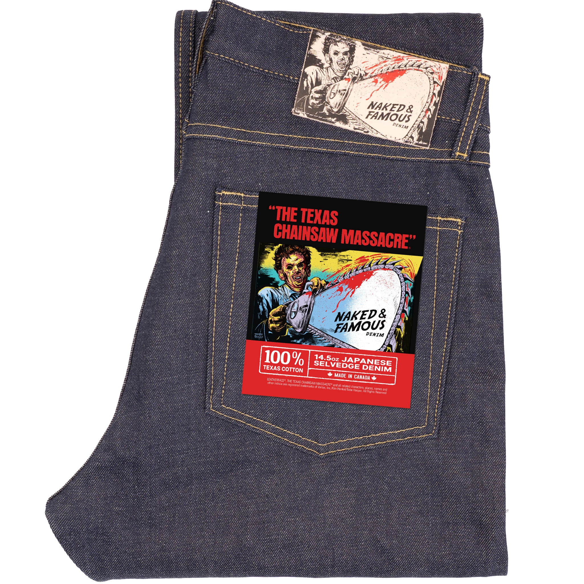 True Guy - Texas Chainsaw Massacre "Leather Face" Selvedge - Indigo