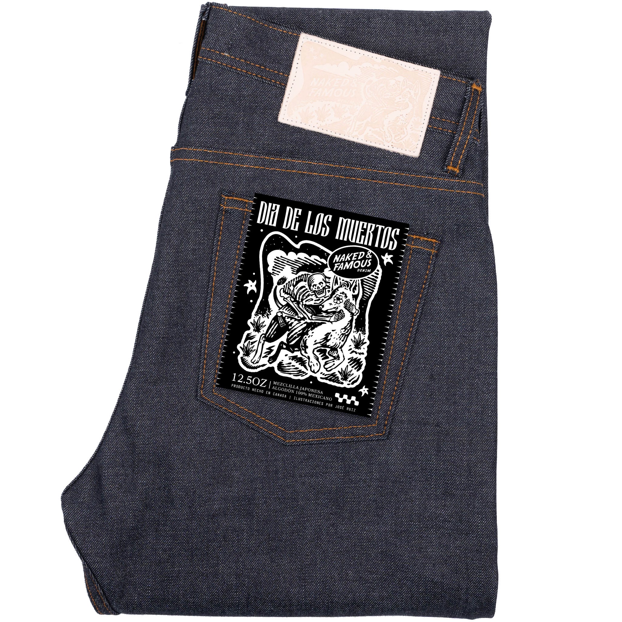 Weird Guy - Dia De Los Muertos Selvedge - Indigo