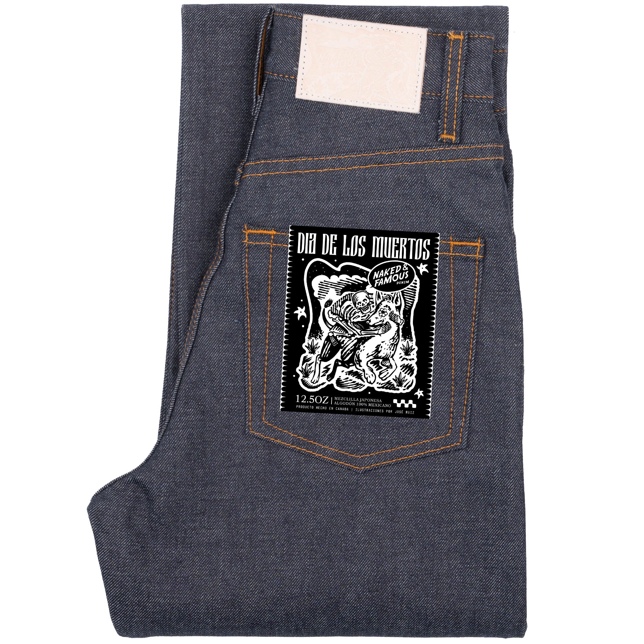 True Girl - Dia De Los Muertos Selvedge - Indigo