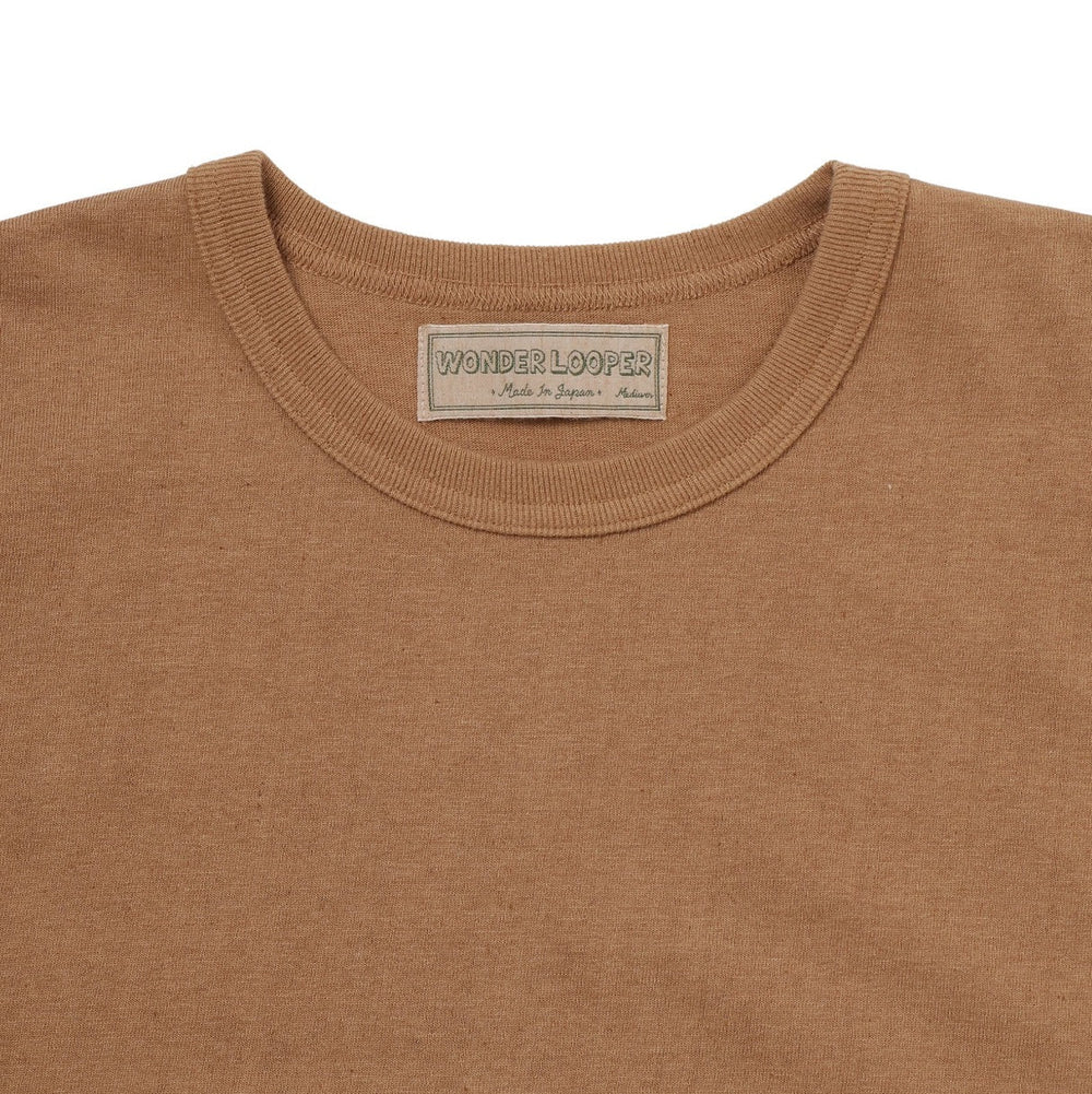 Crewneck T-shirt - Foxfibre® Tsuriami - Coyote 70 by Wonder Looper