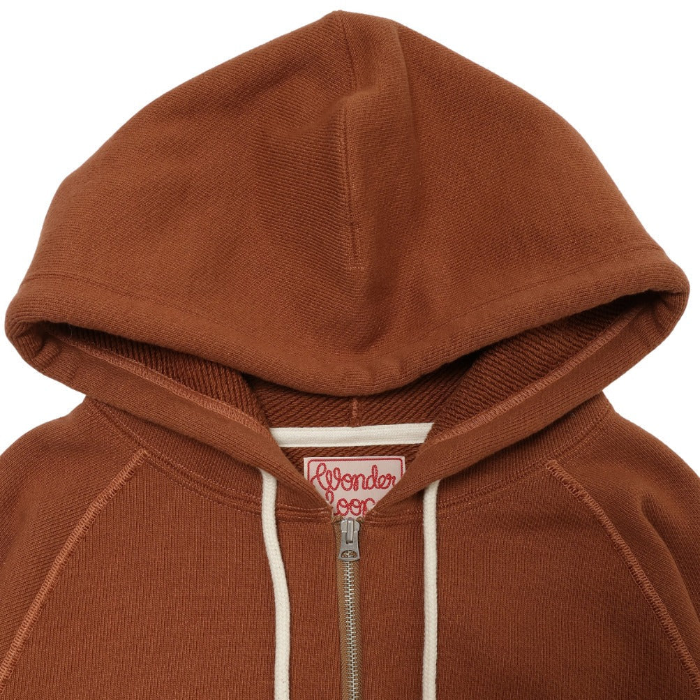 Zip Hoodie - Double Heavyeight French Terry - Rust