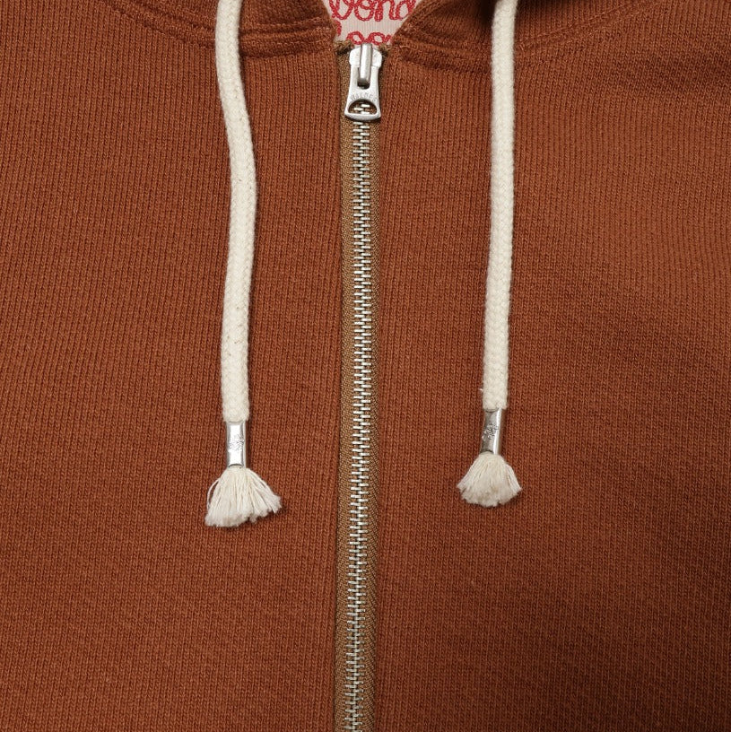 Zip Hoodie - Double Heavyeight French Terry - Rust