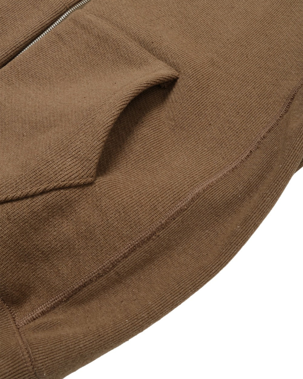 Zip Hoodie - Iron Mordant FoxFibre® Double Heavyweight French Terry by Wonder Looper