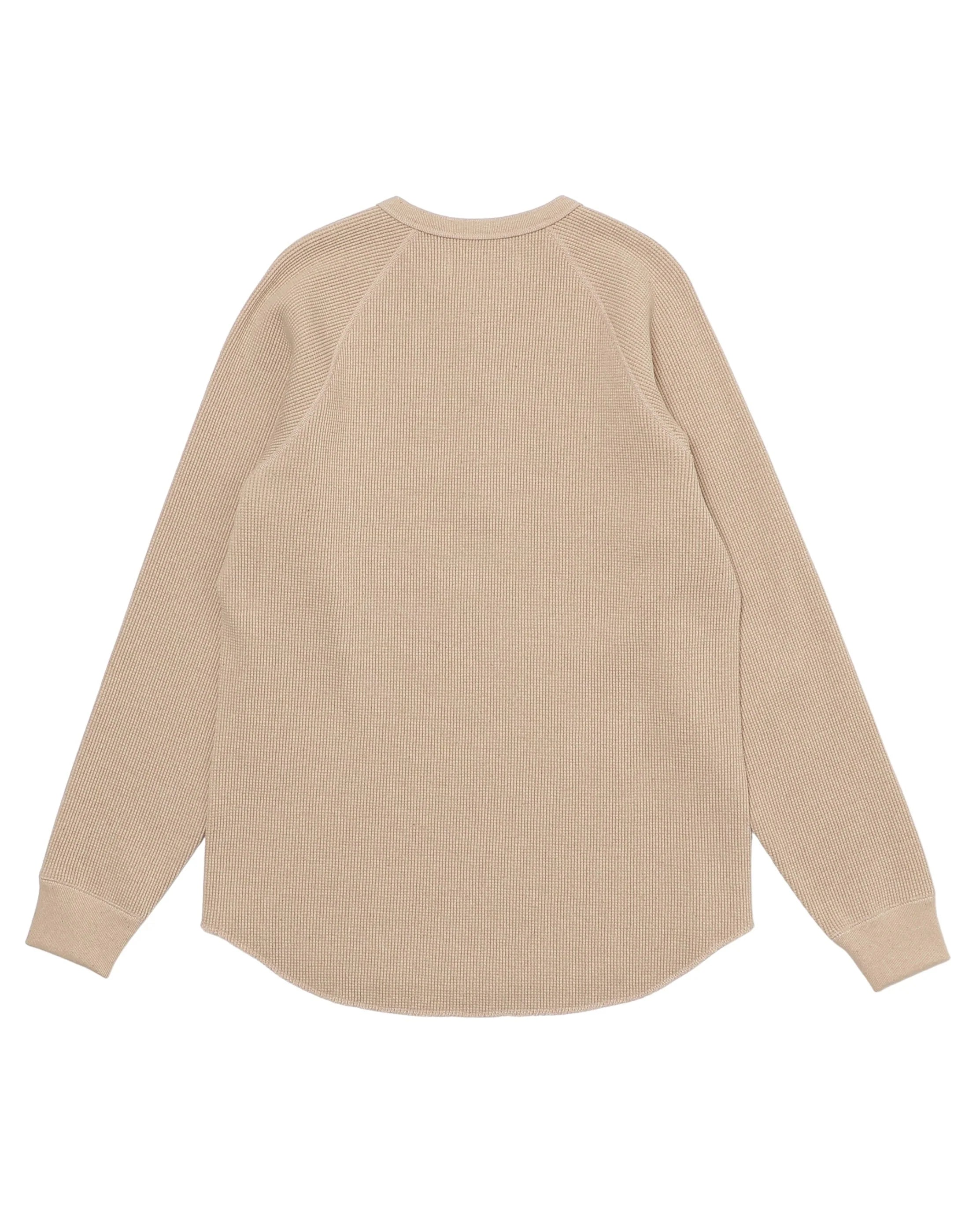 Henley - Foxfibre Heavyweight Waffle -Coyote 15
