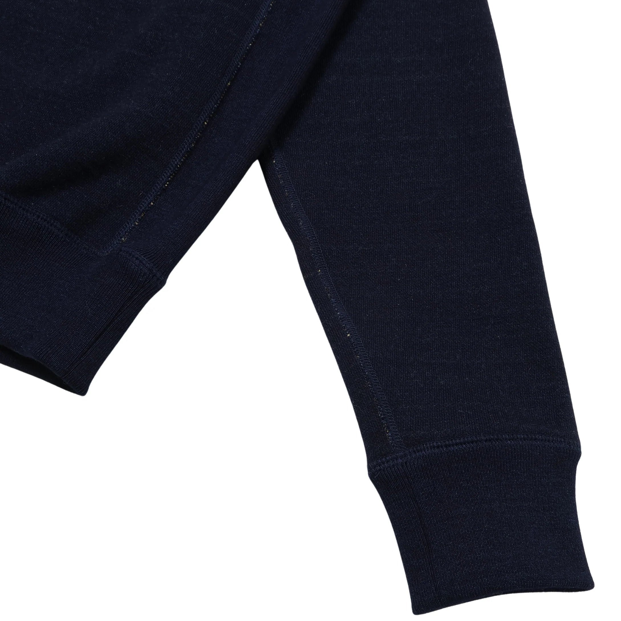 Pullover Crewneck - Real Indigo Blanket Striped French Terry
