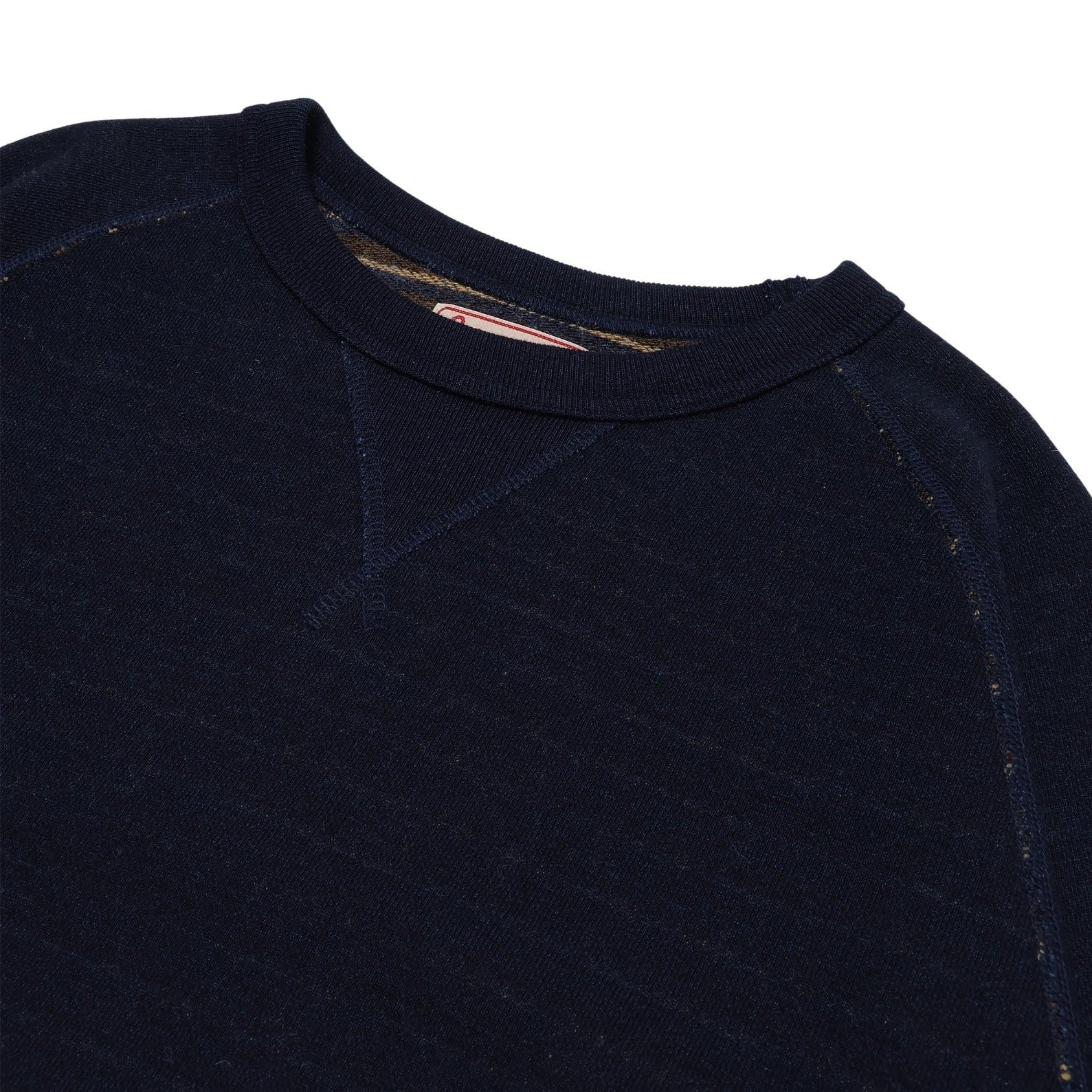 Pullover Crewneck - Real Indigo Blanket Striped French Terry