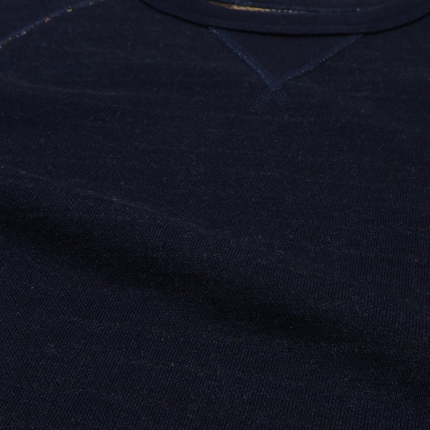 Pullover Crewneck - Real Indigo Blanket Striped French Terry