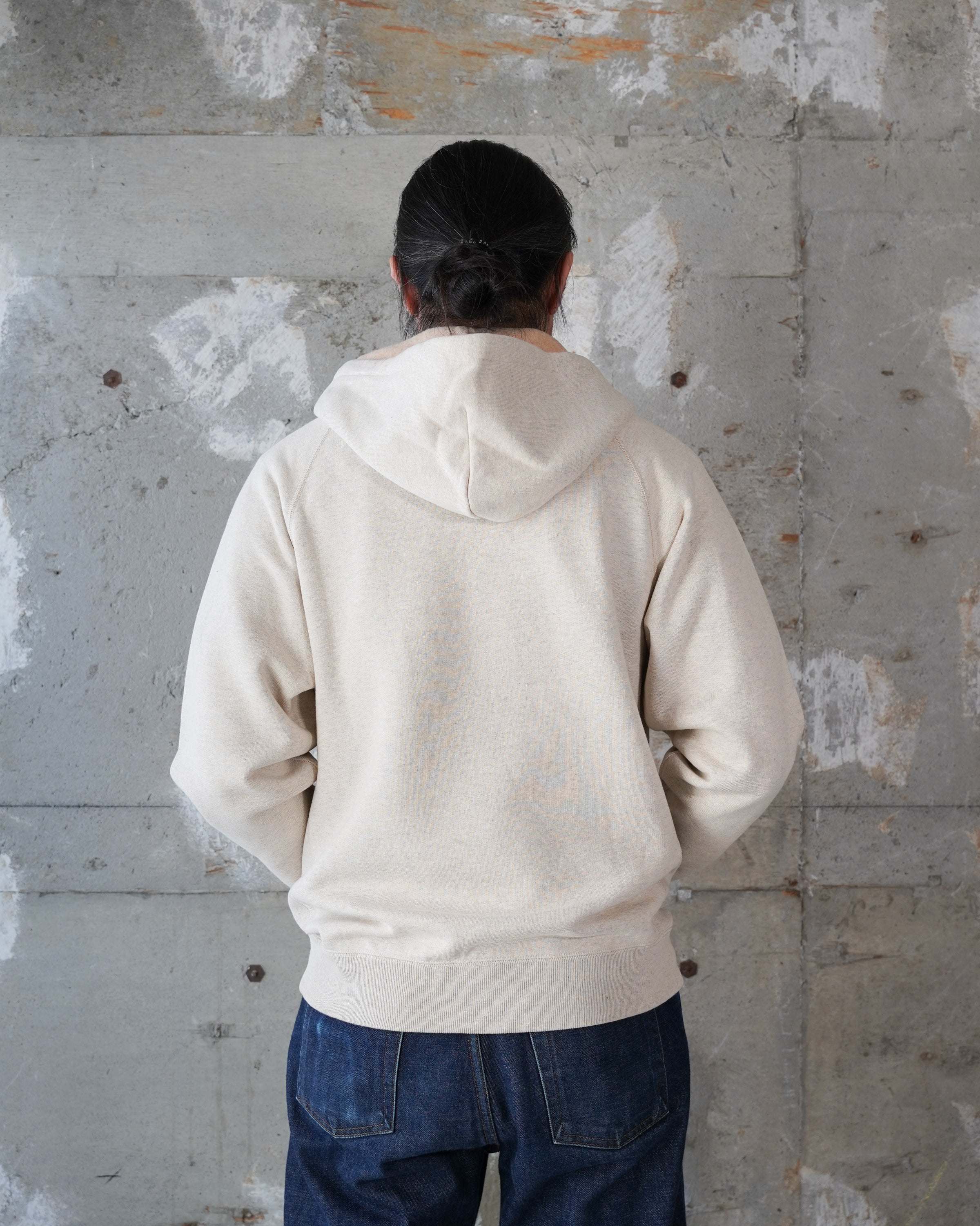Zip Hoodie - Fleeced Foxfibre® - Oatmeal