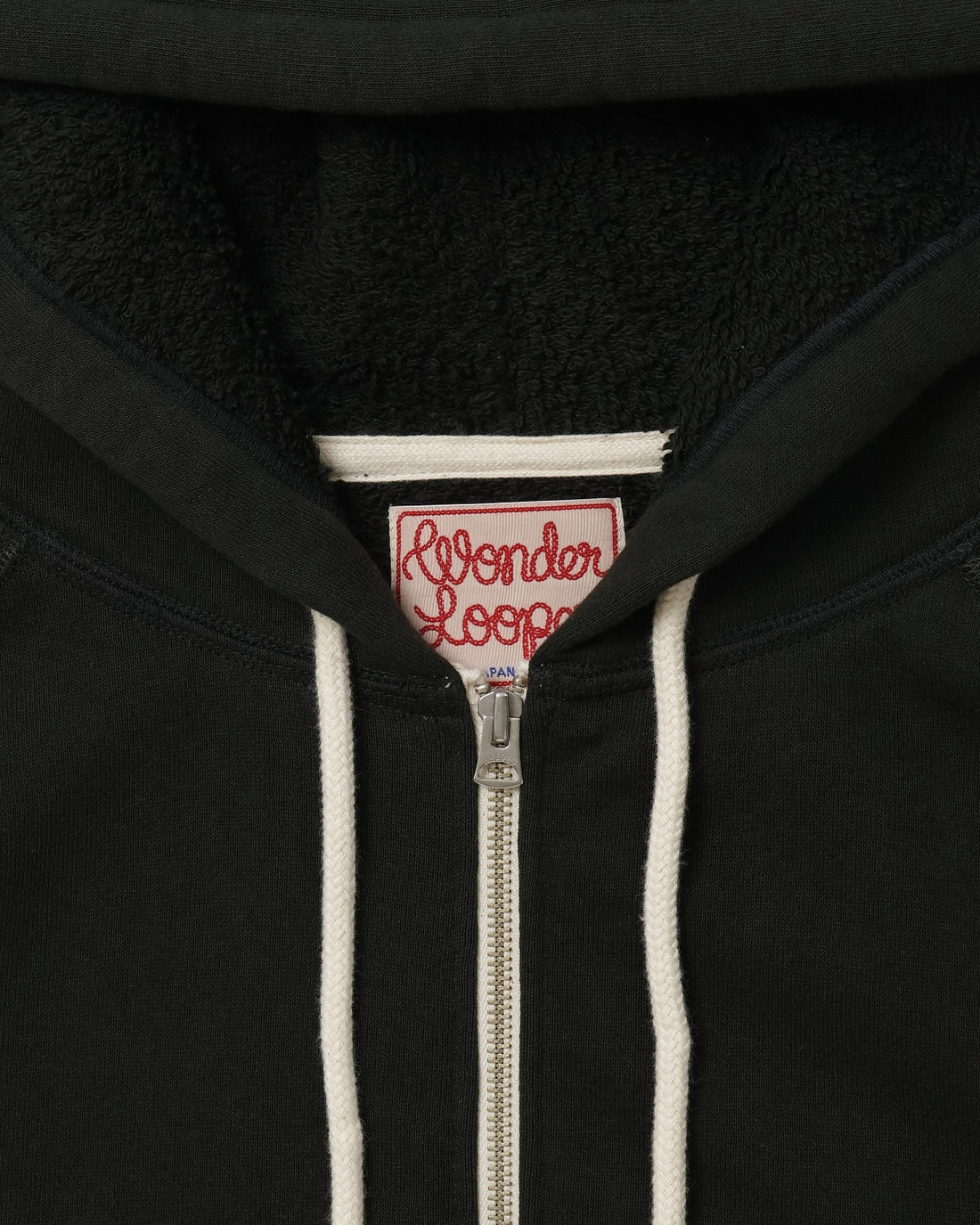 Zip Hoodie - Super Looper French Terry - Sumi | Wonder Looper