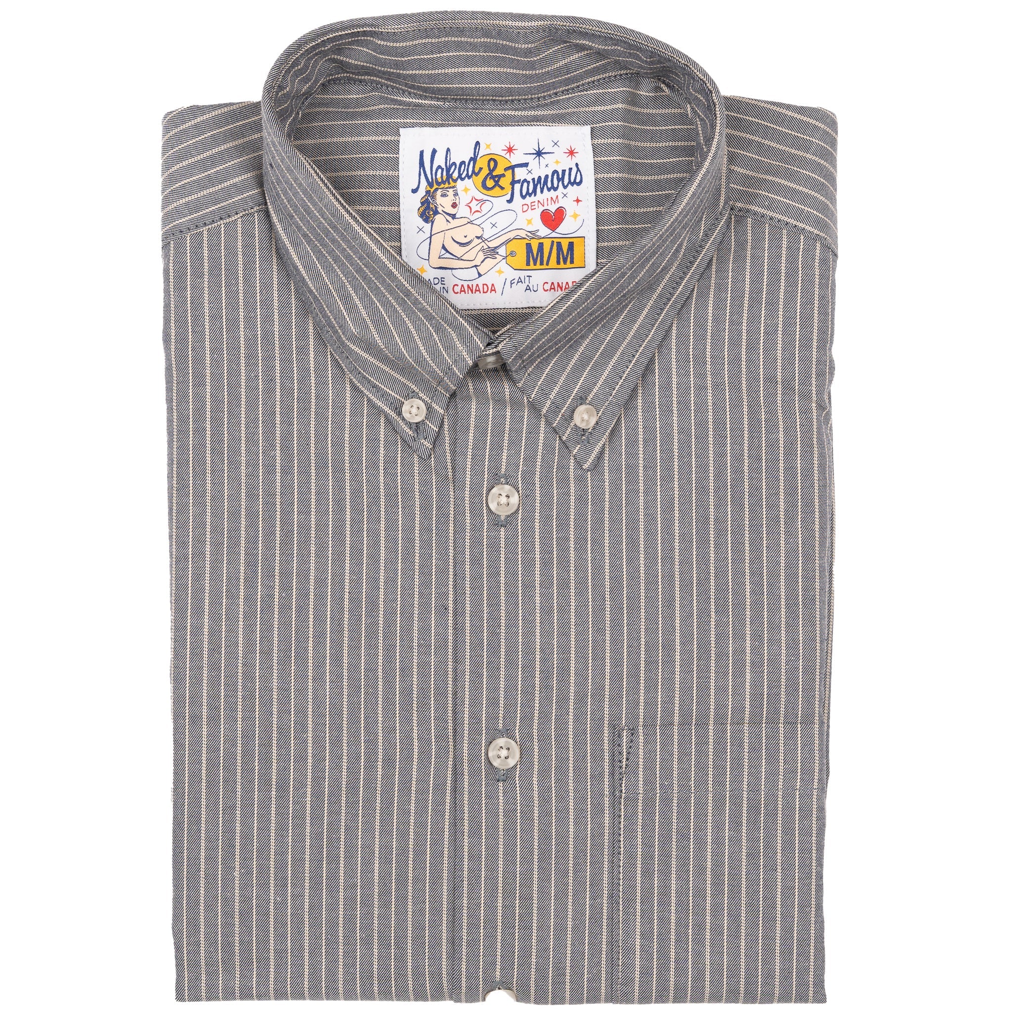 Easy Shirt - Melange Soft Twill - Pale Taupe | Naked & Famous Denim
