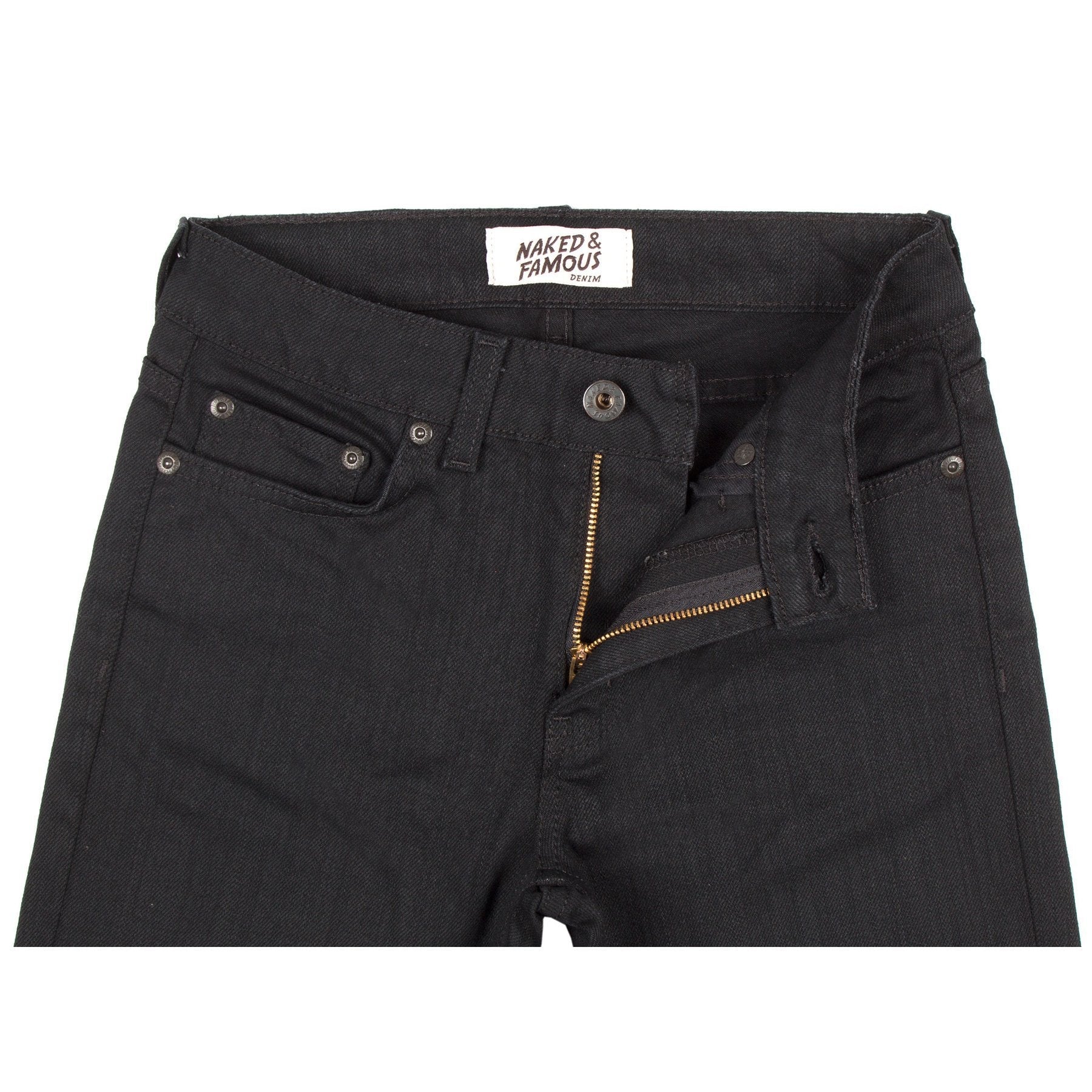 Skinny - Black Power Stretch by Naked & Famous Denim