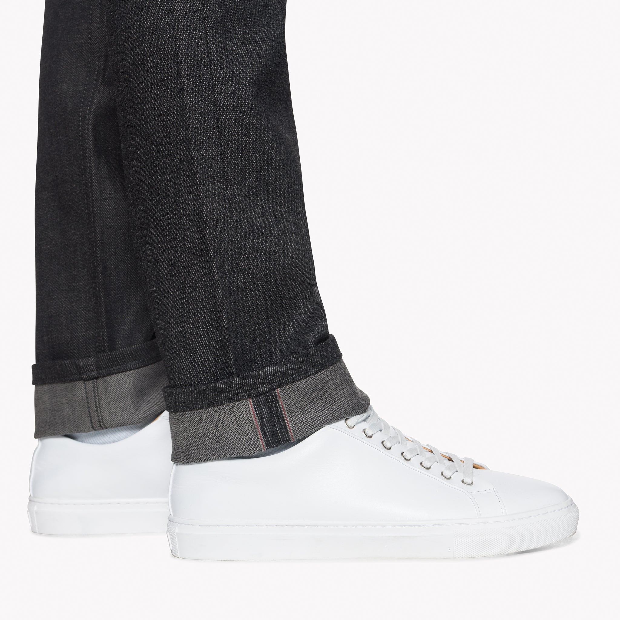 Weird Guy - Black x Grey Stretch Selvedge | Naked & Famous Denim