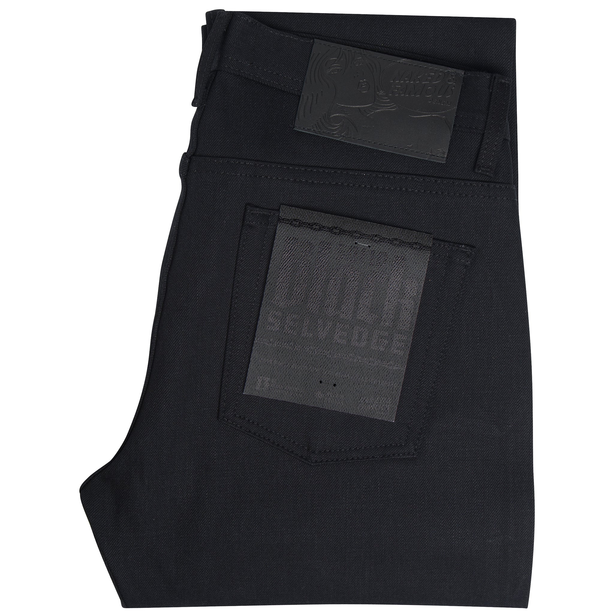 Weird Guy - Solid Black Selvedge | Naked & Famous Denim