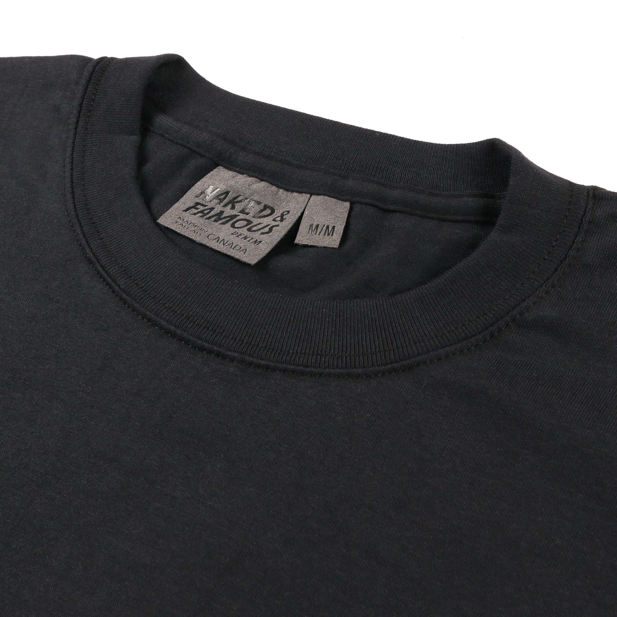 Circular Knit T-Shirt - Black