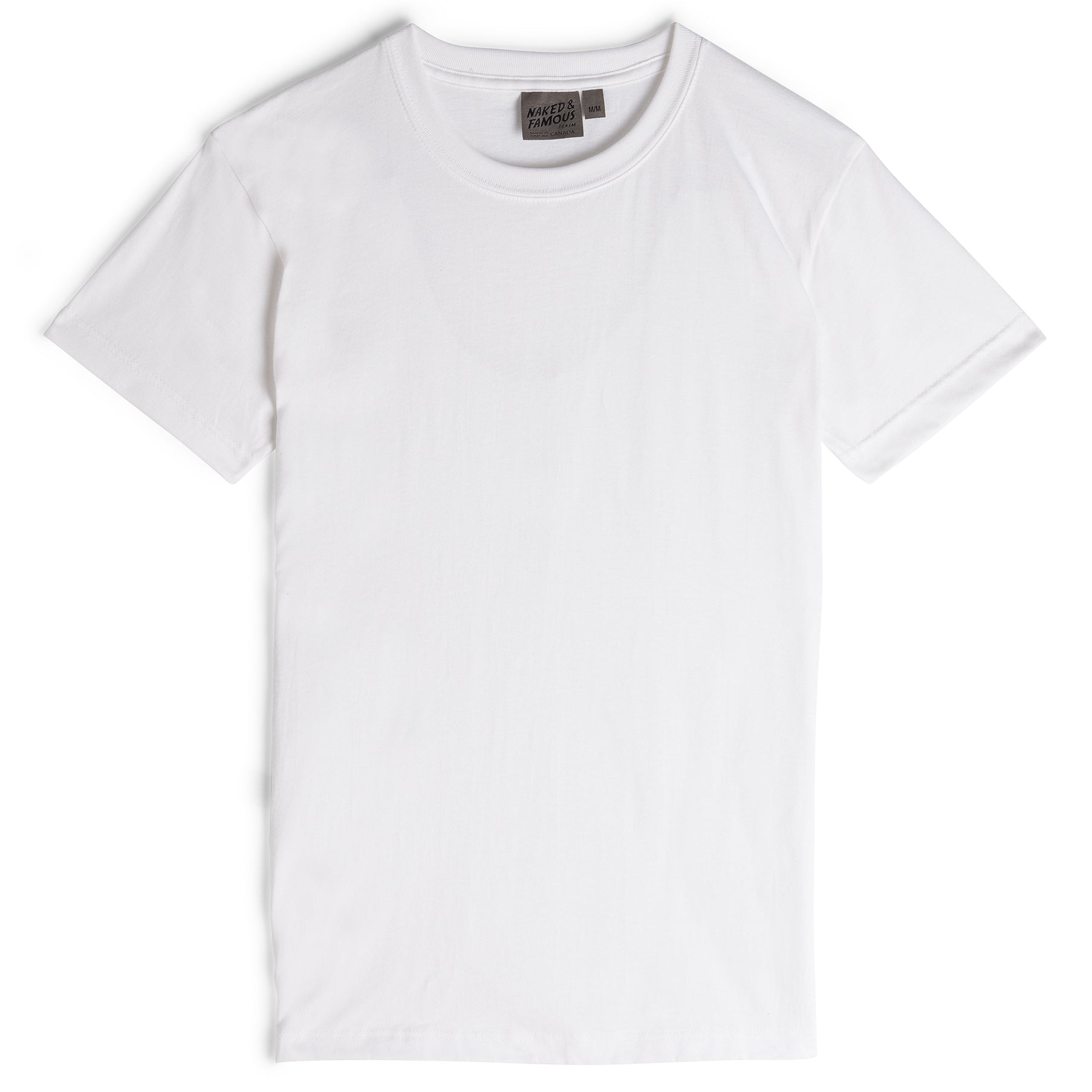 Circular Knit T-Shirt - Ring-Spun Cotton - White | Naked & Famous Denim