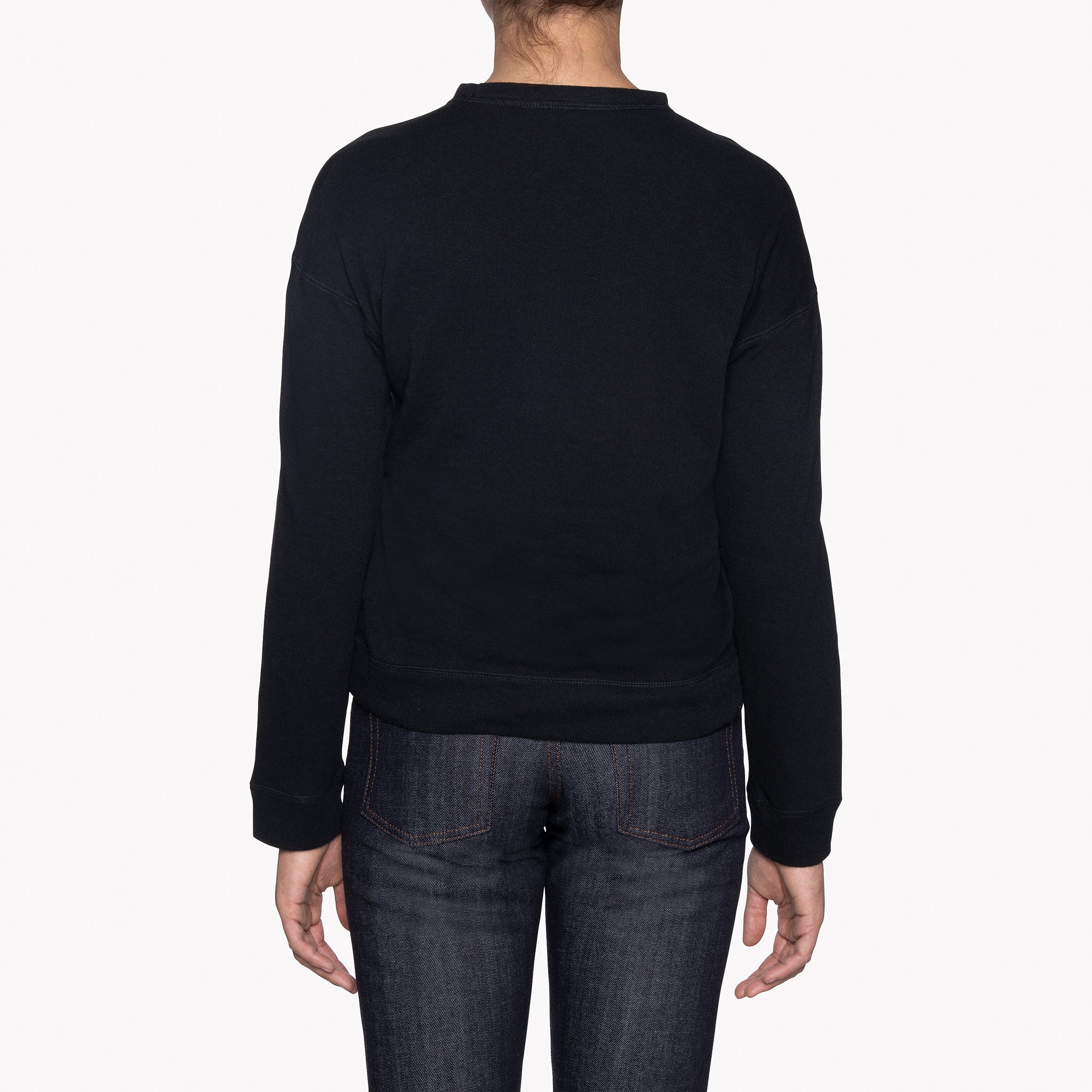 Women's - Weekend Crew - Vintage Doubleface - Black | Naked & Famous Denim