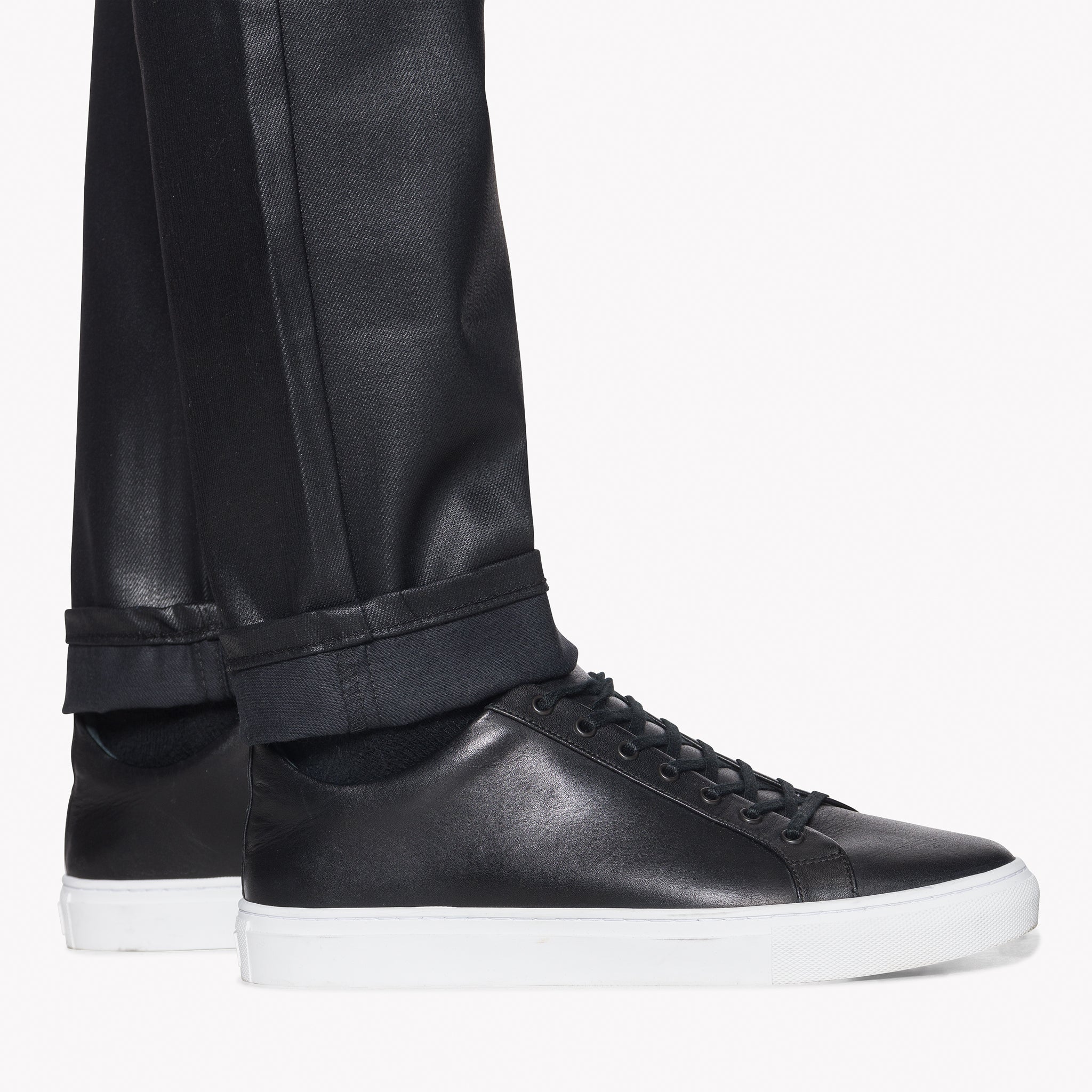 Easy Guy - Wax Coated Black Stretch | Naked & Famous Denim