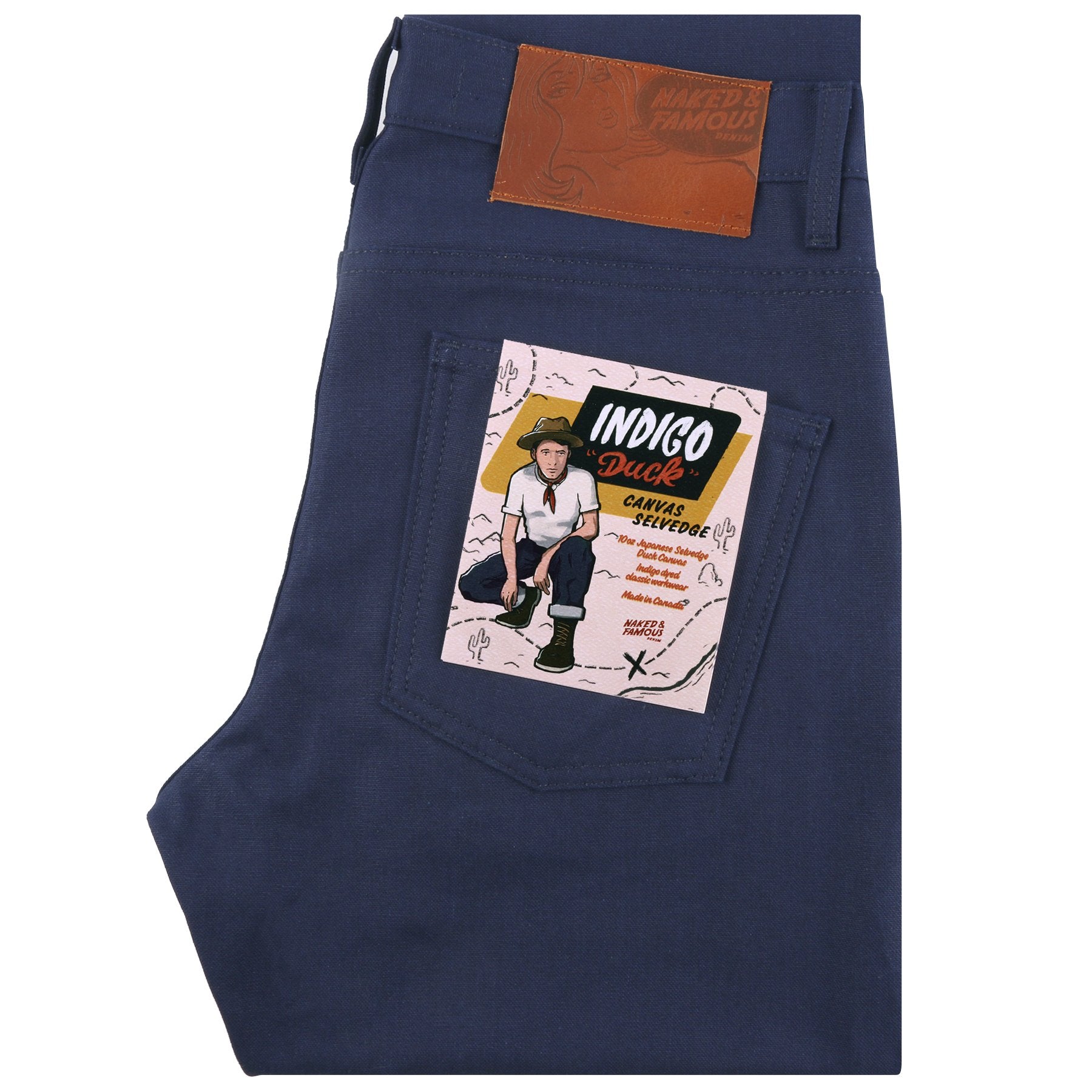 Super Guy - Indigo Duck Canvas Selvedge | Naked & Famous Denim