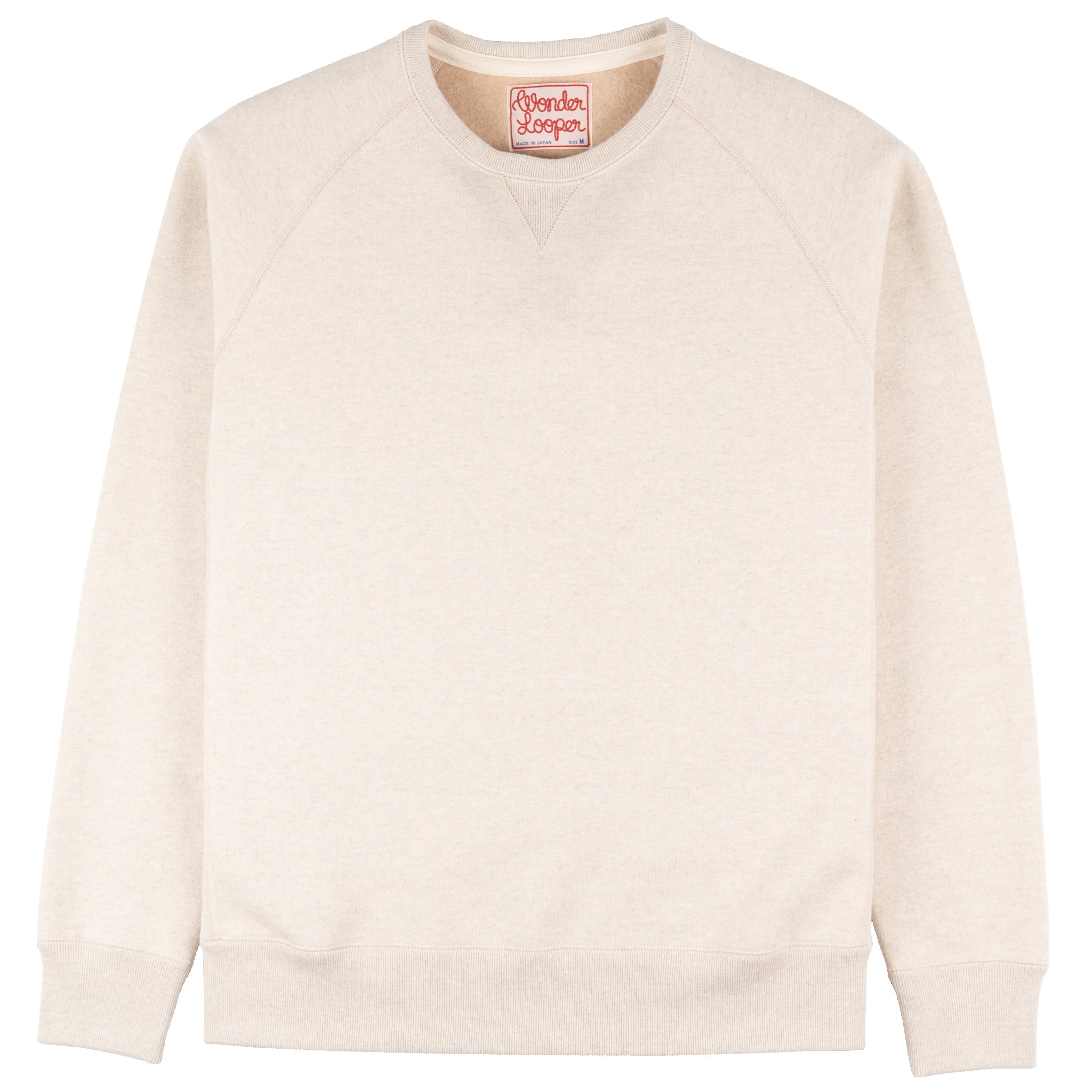 Pullover Crewneck - Fleeced Fox Fiber - Oatmeal by Wonder Looper