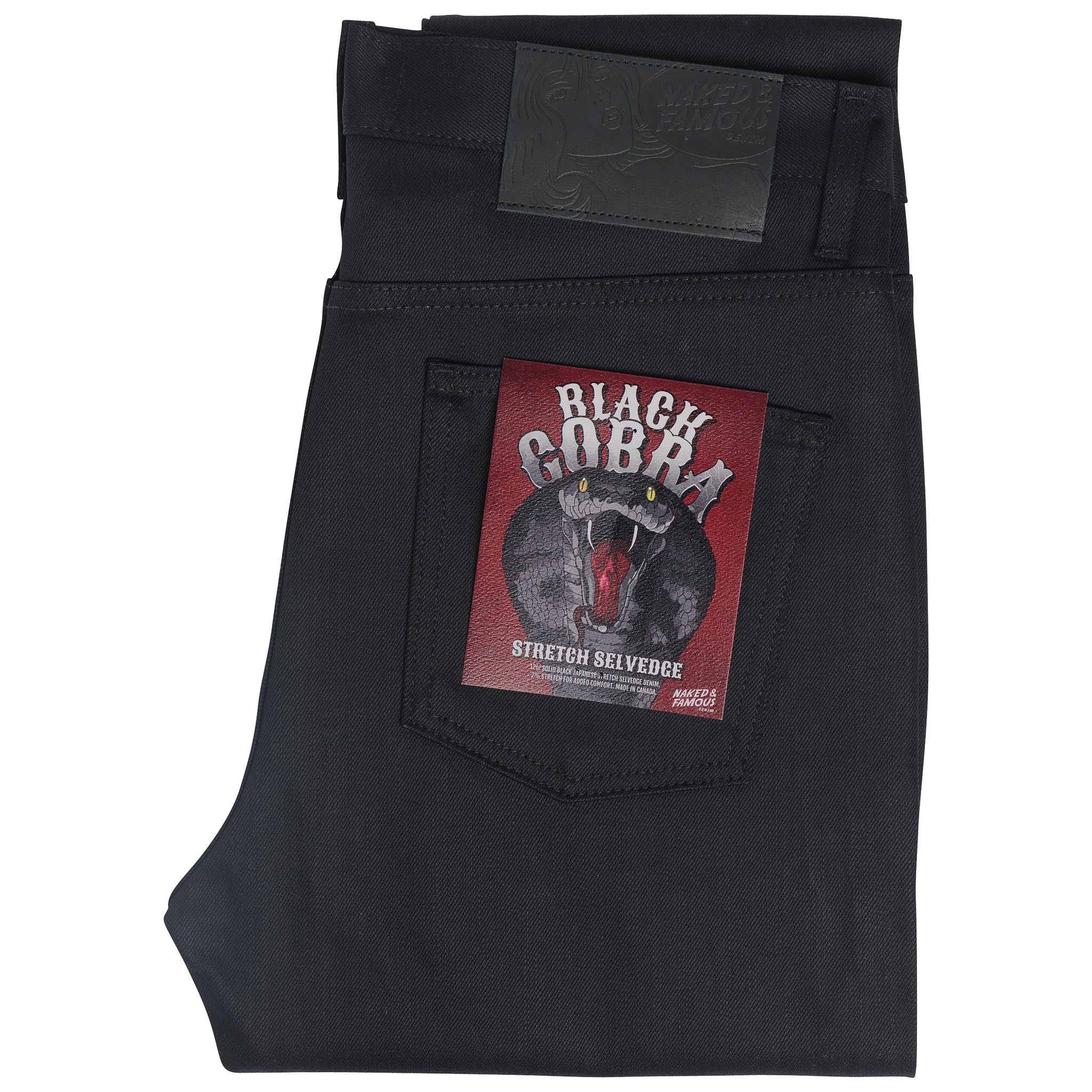 Stacked Guy - Black Cobra Stretch Selvedge | Naked & Famous Denim