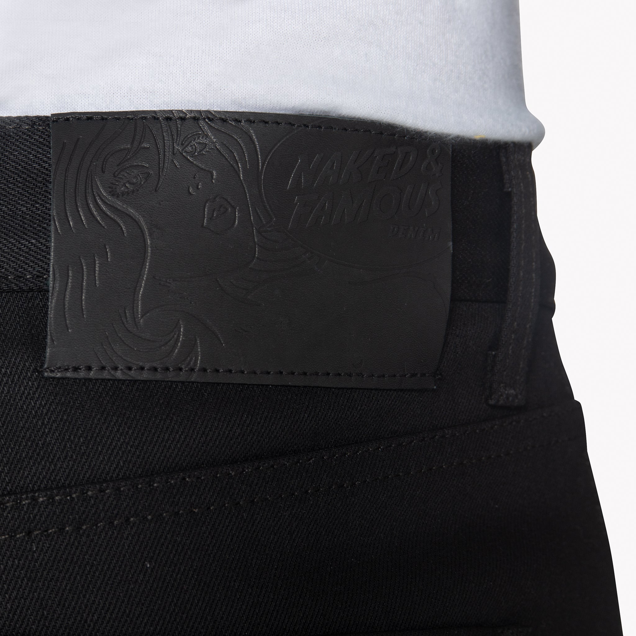 Stacked Guy - Black Cobra Stretch Selvedge | Naked & Famous Denim