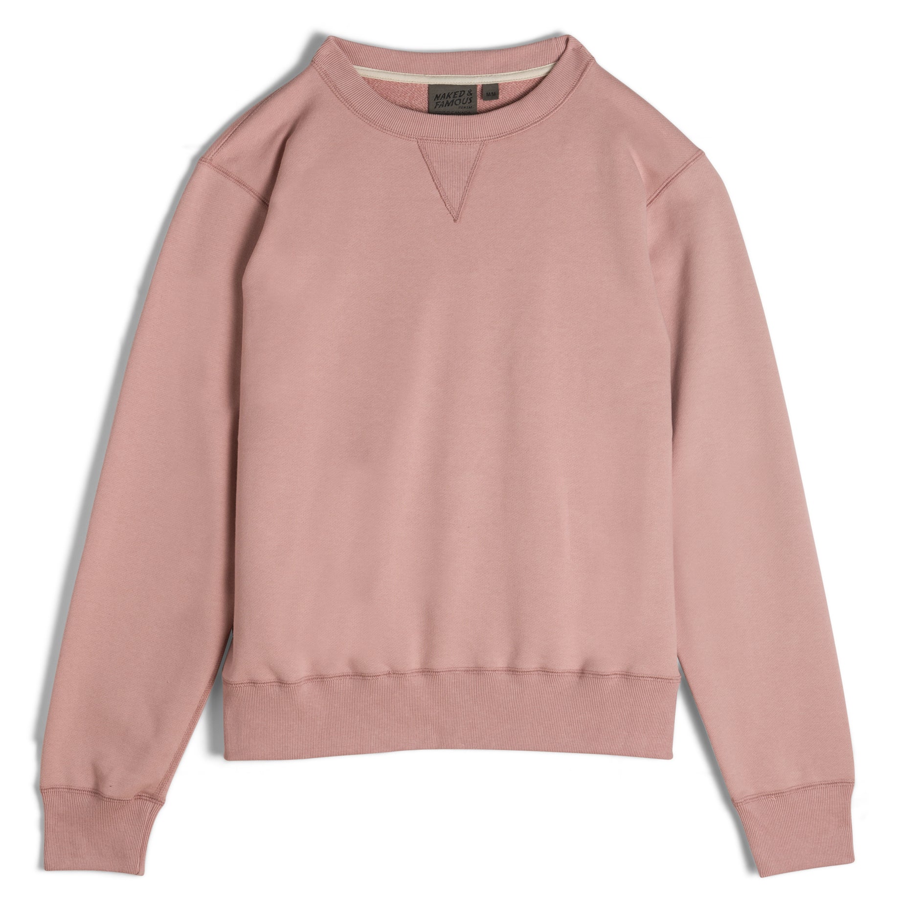 Crewneck - Heavyweight Terry - Blush | Naked & Famous Denim